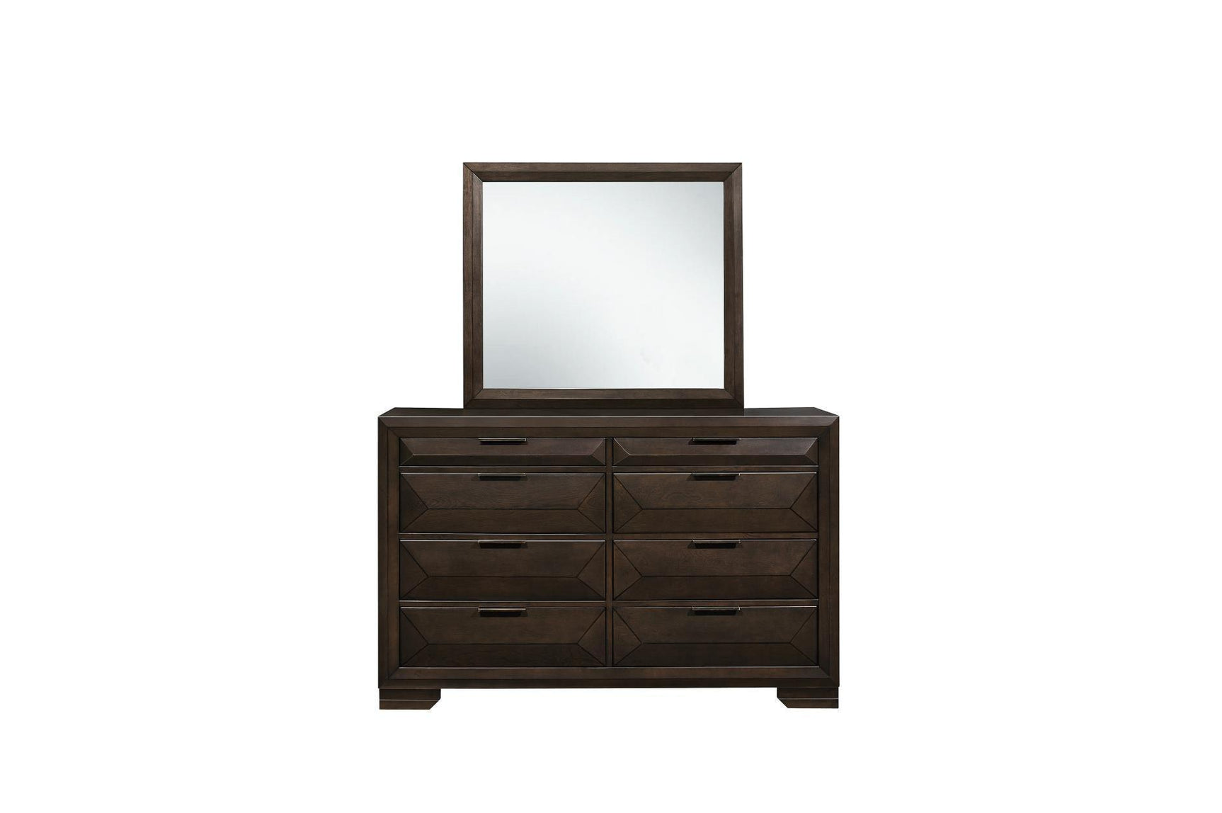 Chesky Espresso Modern Contemporary Solid Wood Birch Veneer Storage Platform Bed - Ella Furniture