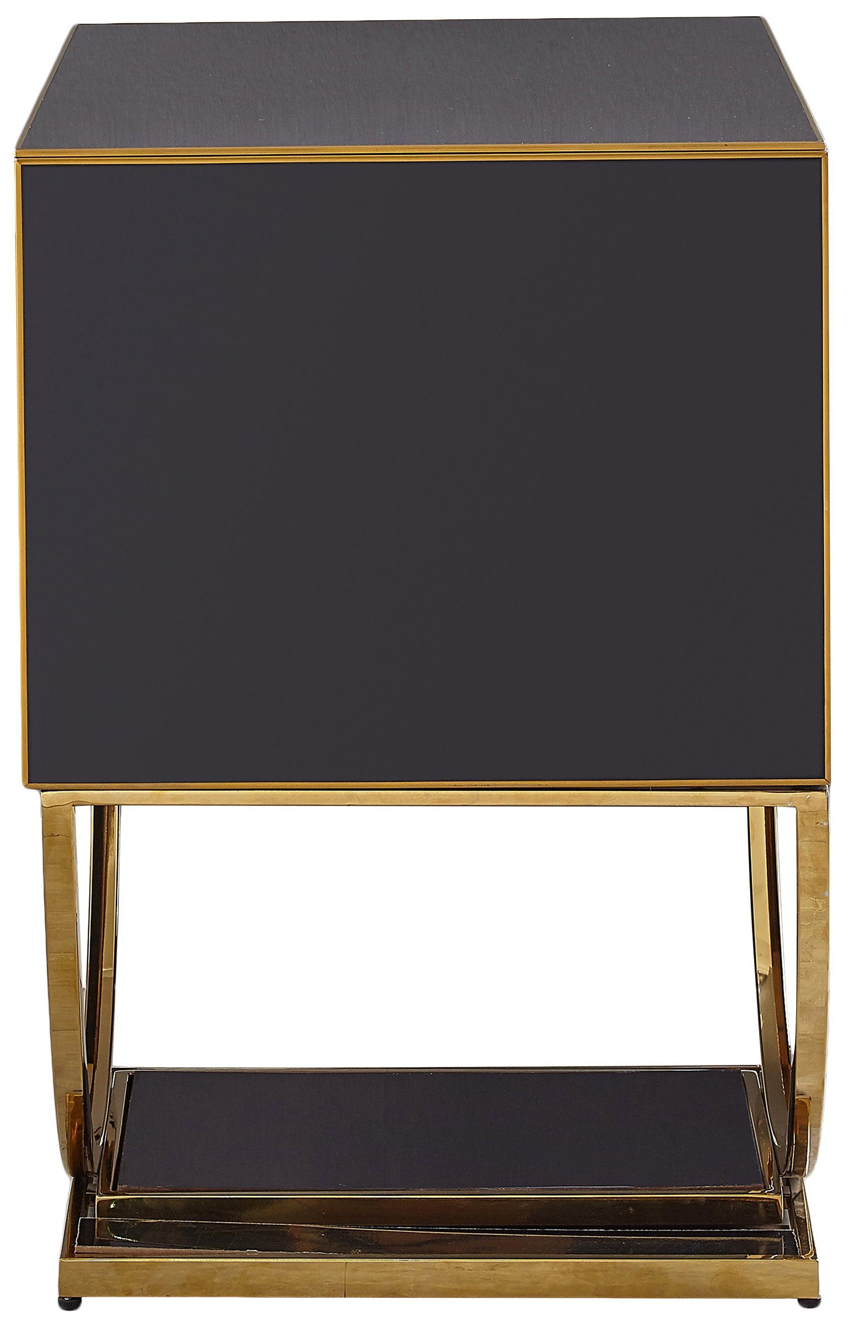 Alyssa Gold Side Table - Ella Furniture