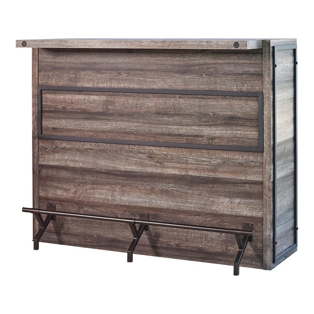 Joe 5-Shelf Bar Unit Aged Oak - Ella Furniture