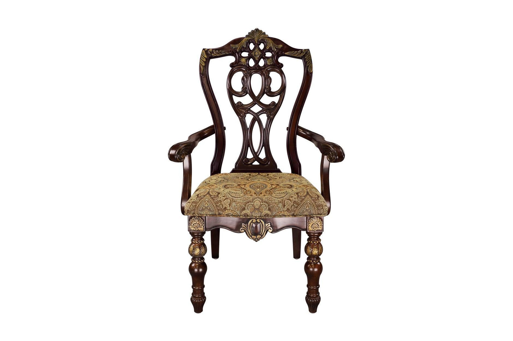 Catalonia Dark Bronze Modern Traditional Solid Wood Upholstered Seat Rectangular Dining Room Set - Ella Furniture