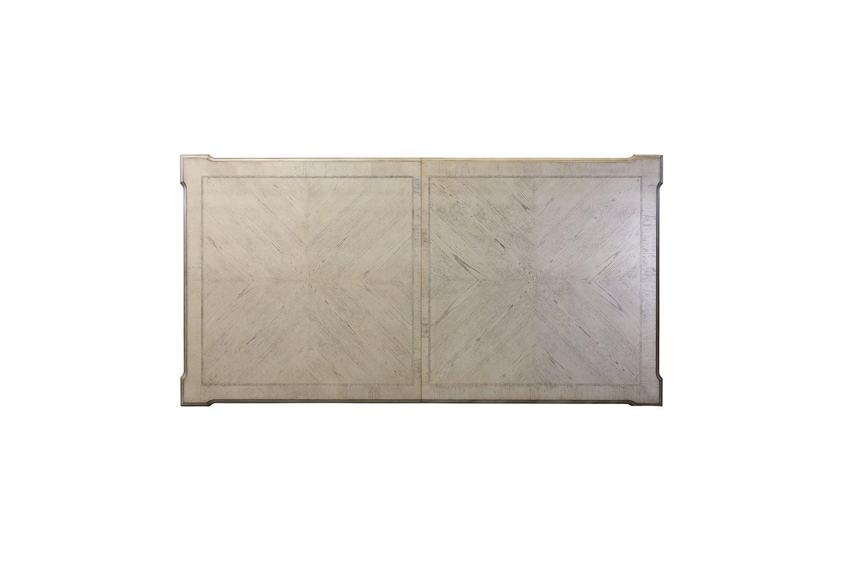 Catalonia Platinum Gold Finish Modern Solid Wood Faux Leather Seat Rectangular Dining Room Set - Ella Furniture