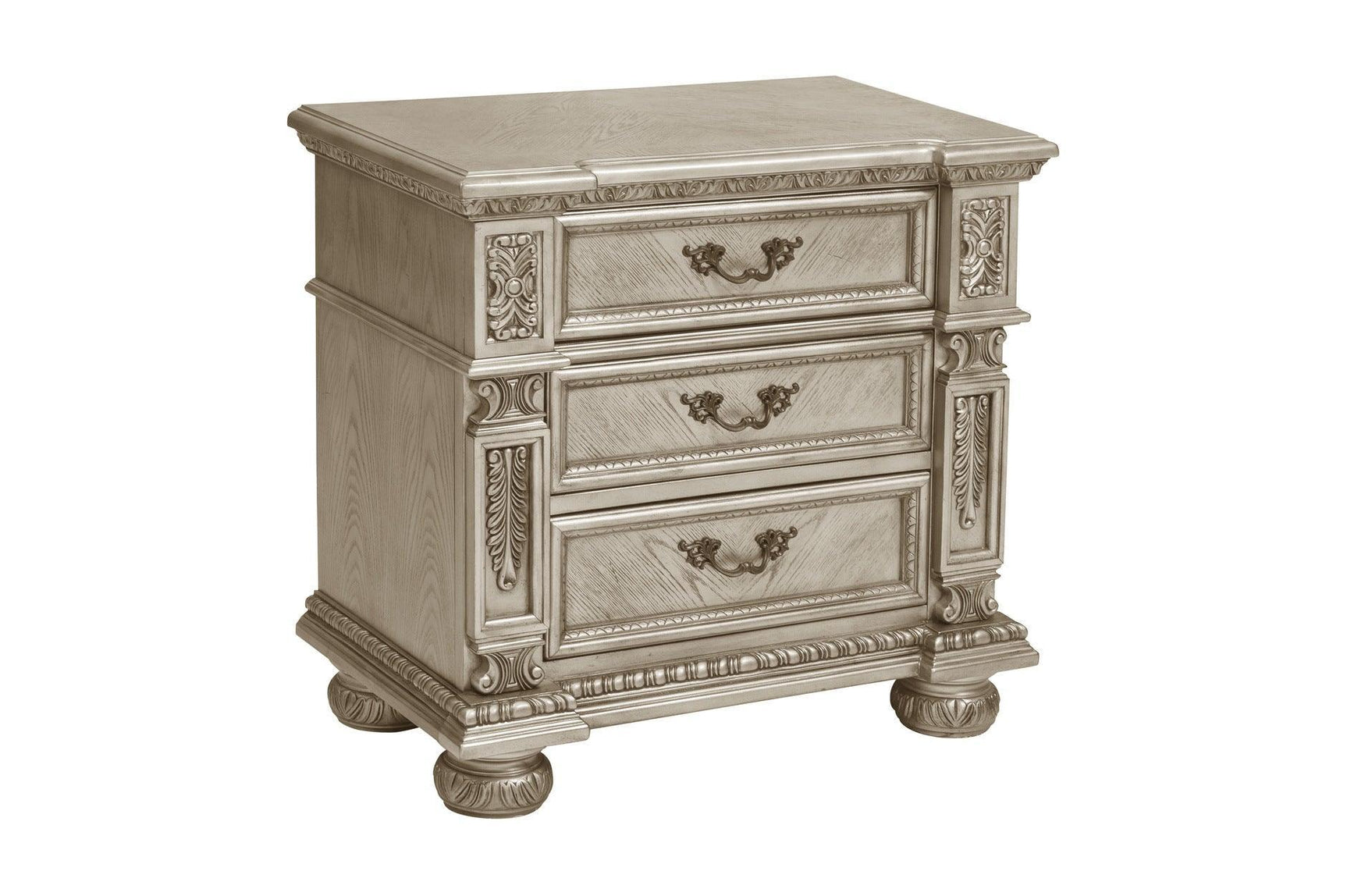 Catalonia Gold Modern Traditional Solid Wood Panel Bedroom Set - Ella Furniture