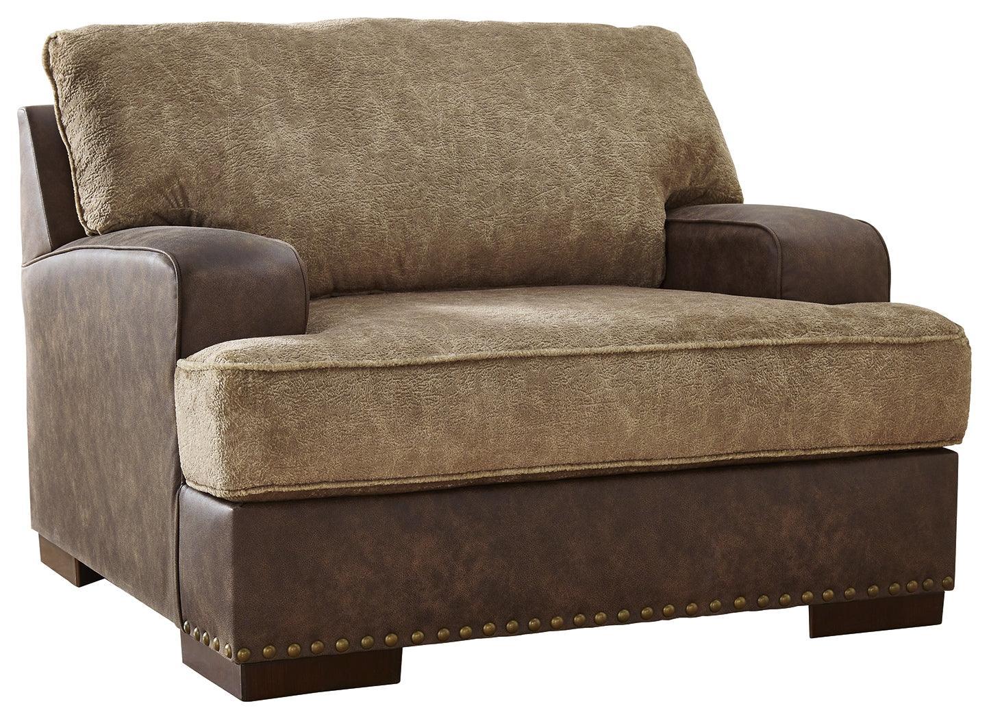 Alesbury Chocolate Velvet Oversized Chair - Ella Furniture