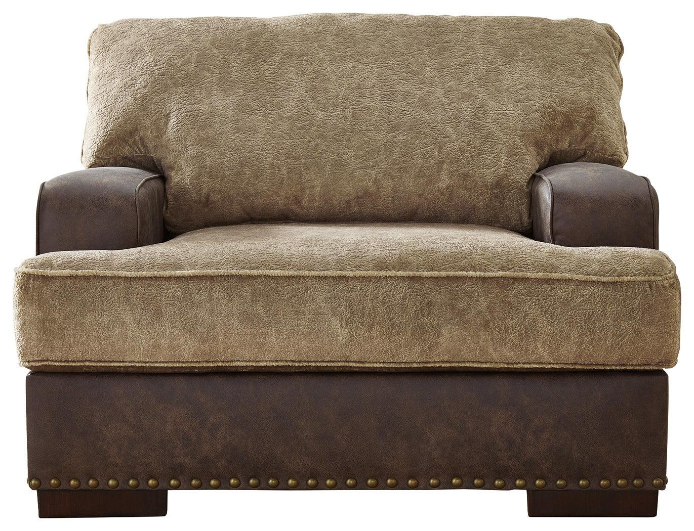 Alesbury Chocolate Velvet Oversized Chair - Ella Furniture