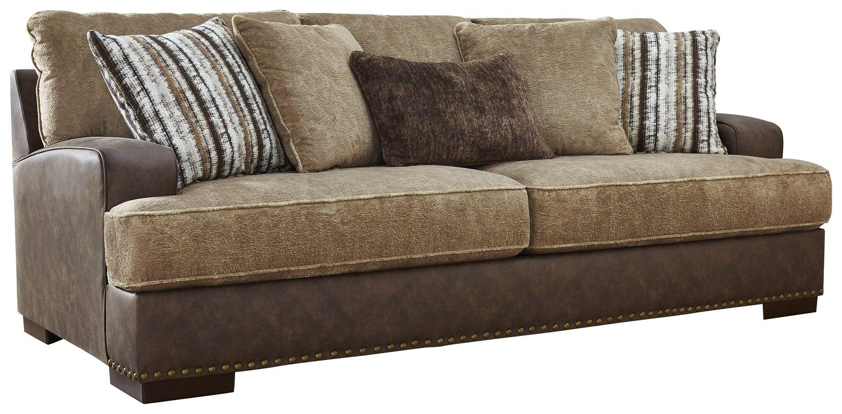 Alesbury Chocolate Velvet Sofa - Ella Furniture