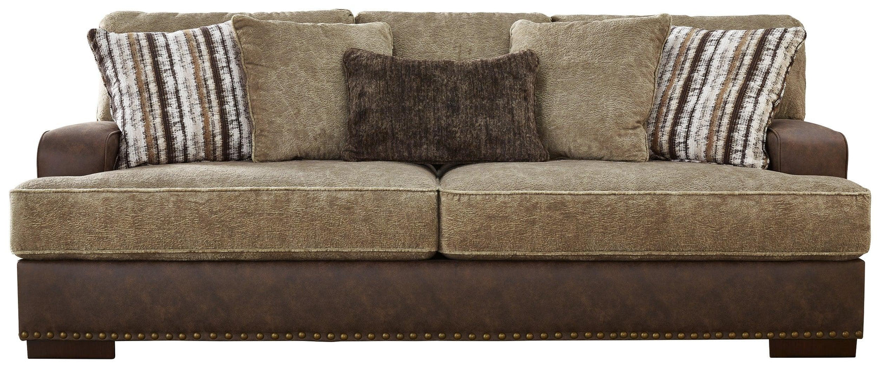 Alesbury Chocolate Velvet Sofa - Ella Furniture