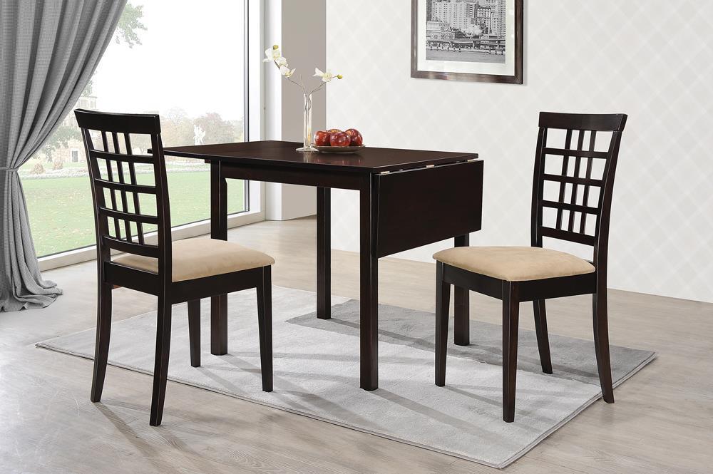 Kelso Cappuccino And Tan Rectangular Dining Room Set - Ella Furniture