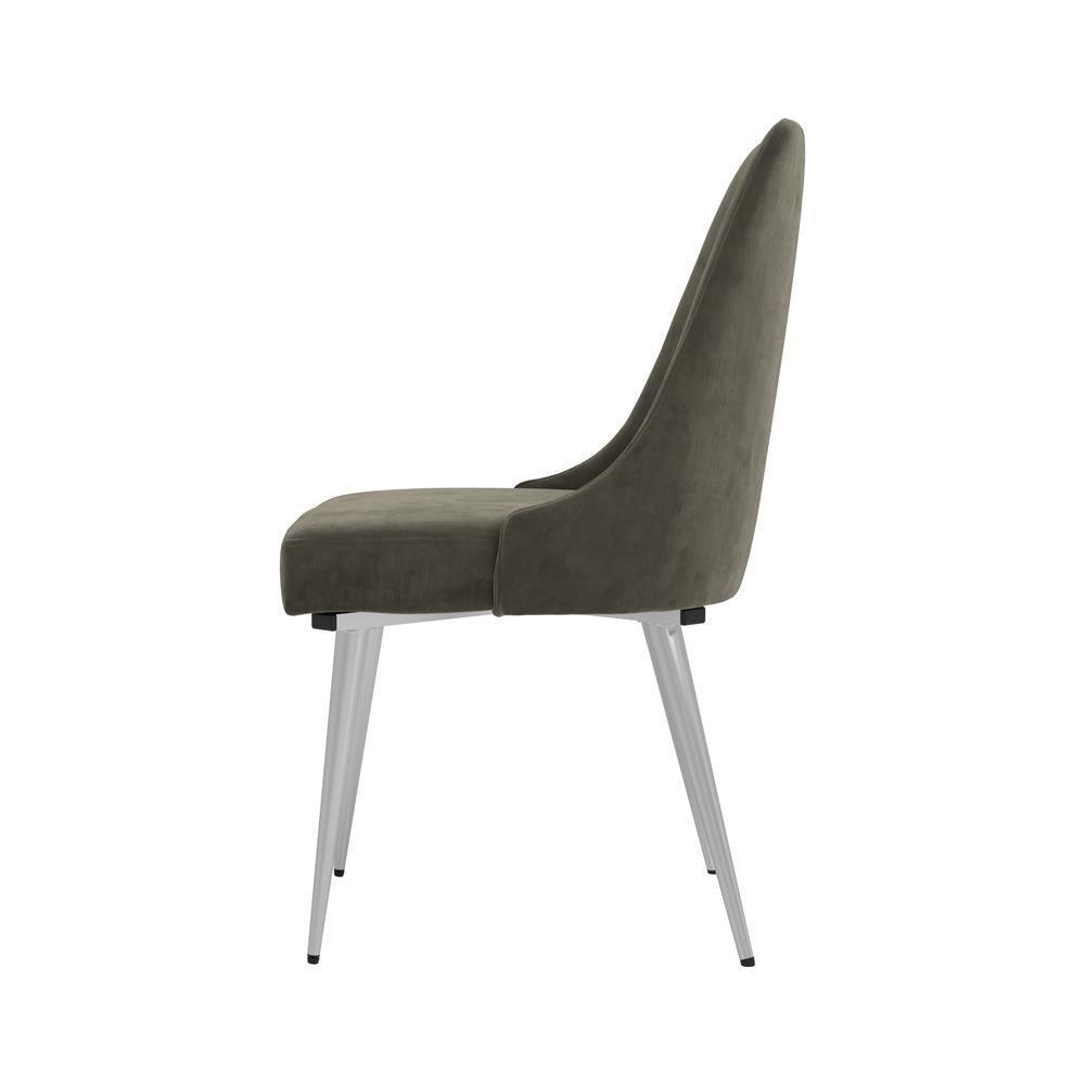 Cabianca Curved Back Side Chairs Grey (Set Of 2) - Ella Furniture