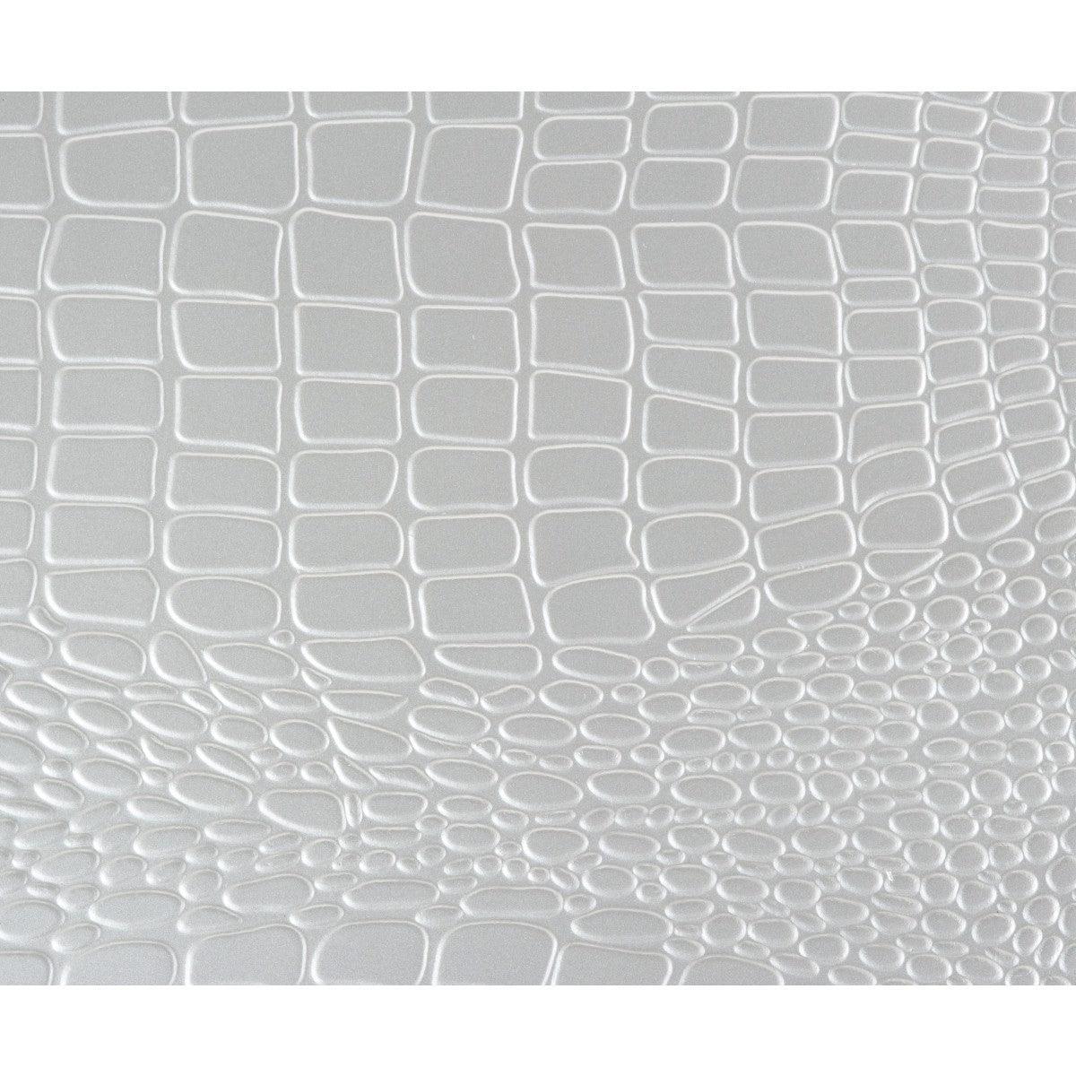Allura Silver Faux Contemporary Wood Faux Leather Upholstered Tufted Queen Panel Bed, LED - Ella Furniture