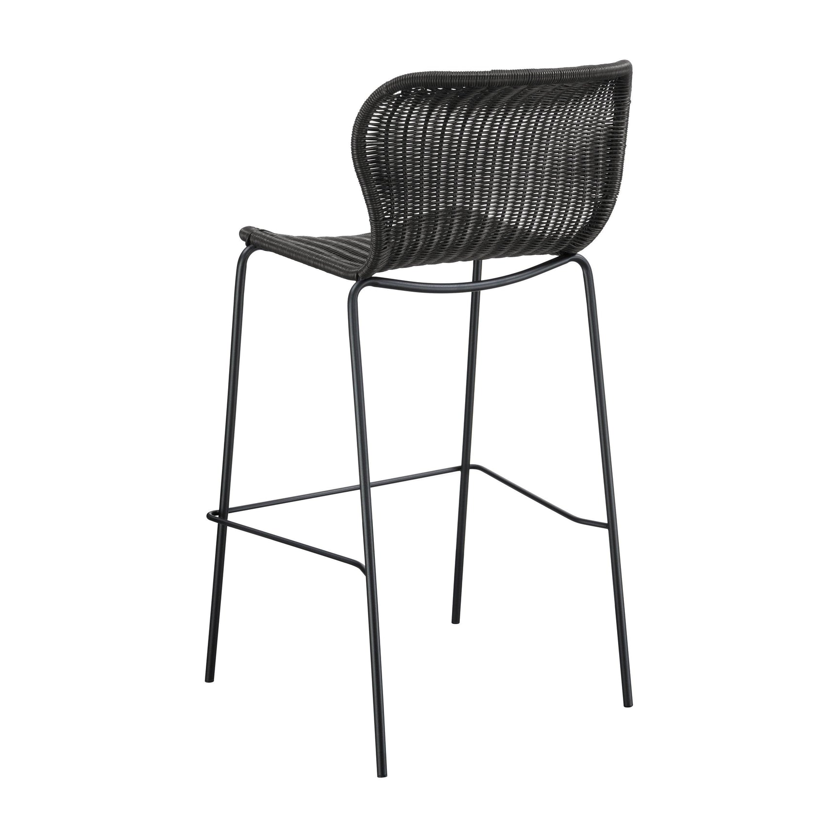 Mckinley Upholstered Bar Stools With Footrest (Set Of 2) Brown And Sandy Black - Ella Furniture