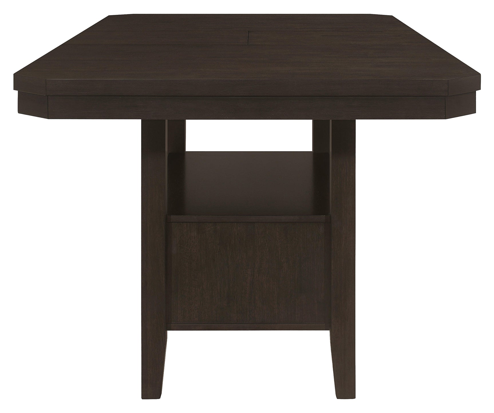 Prentiss Extendable Rectangular Counter Height Table With Butterfly Leaf Cappuccino - Ella Furniture