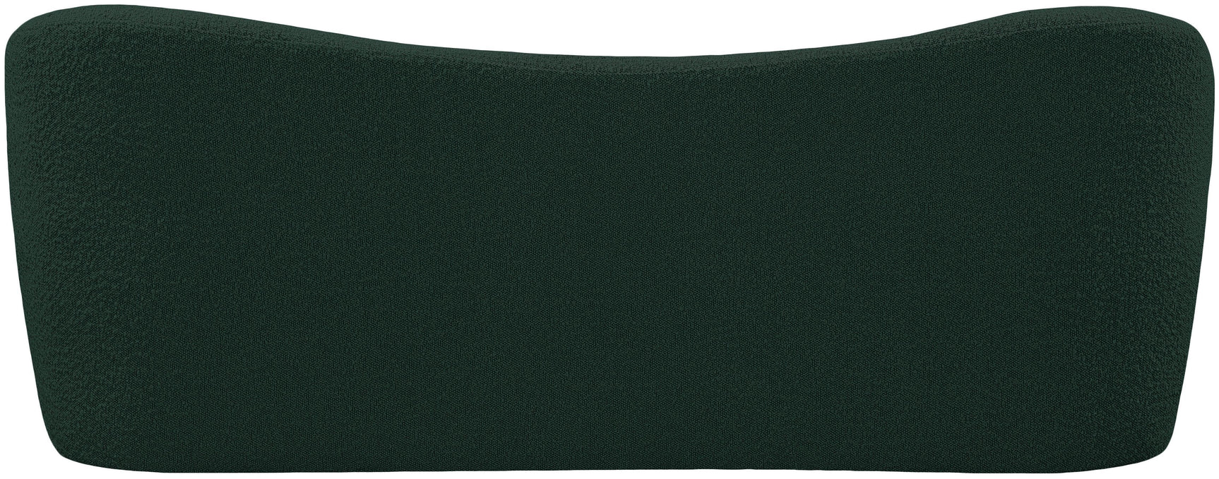 Flair Green Boucle Fabric Bench - Ella Furniture