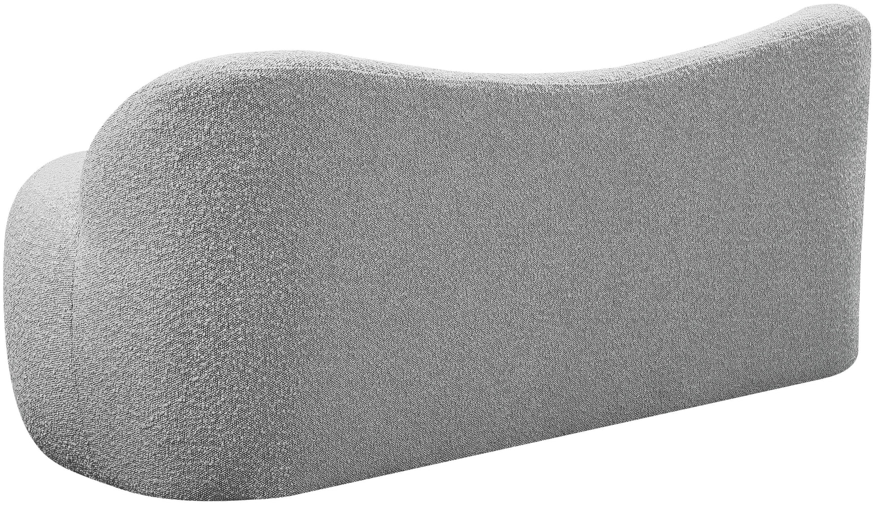 Flair Grey Boucle Fabric Bench - Ella Furniture