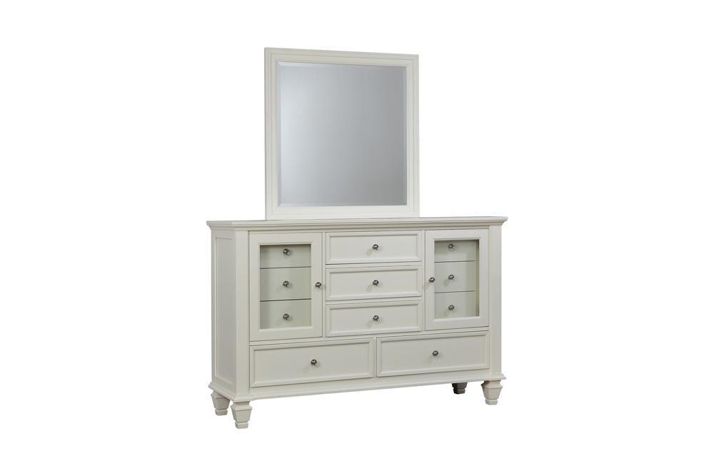 Sandy Beach 11-Drawer Rectangular Dresser White - Ella Furniture