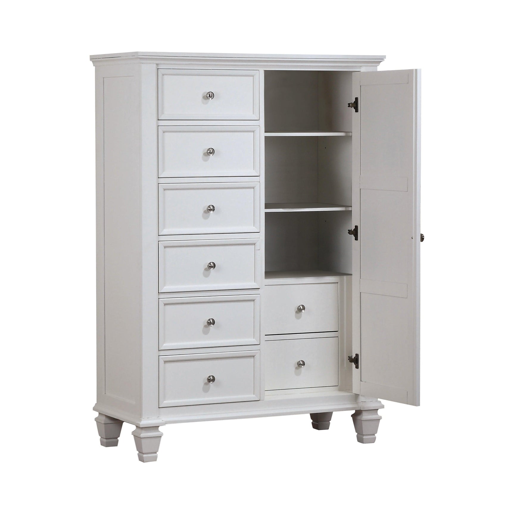 Sandy Beach Rectangular Mirror White - Ella Furniture