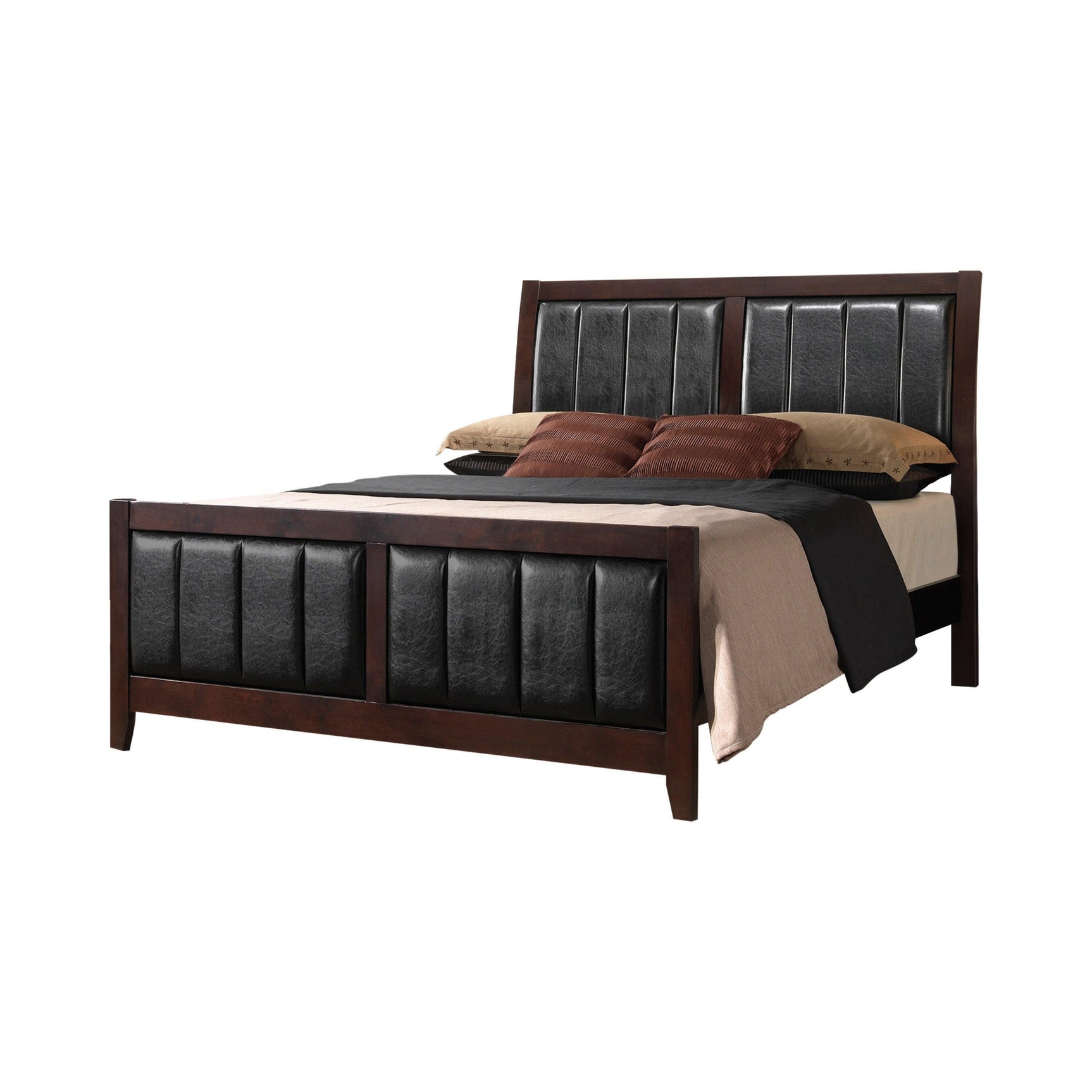 Carlton 2-Drawer Rectangular Nightstand Cappuccino - Ella Furniture