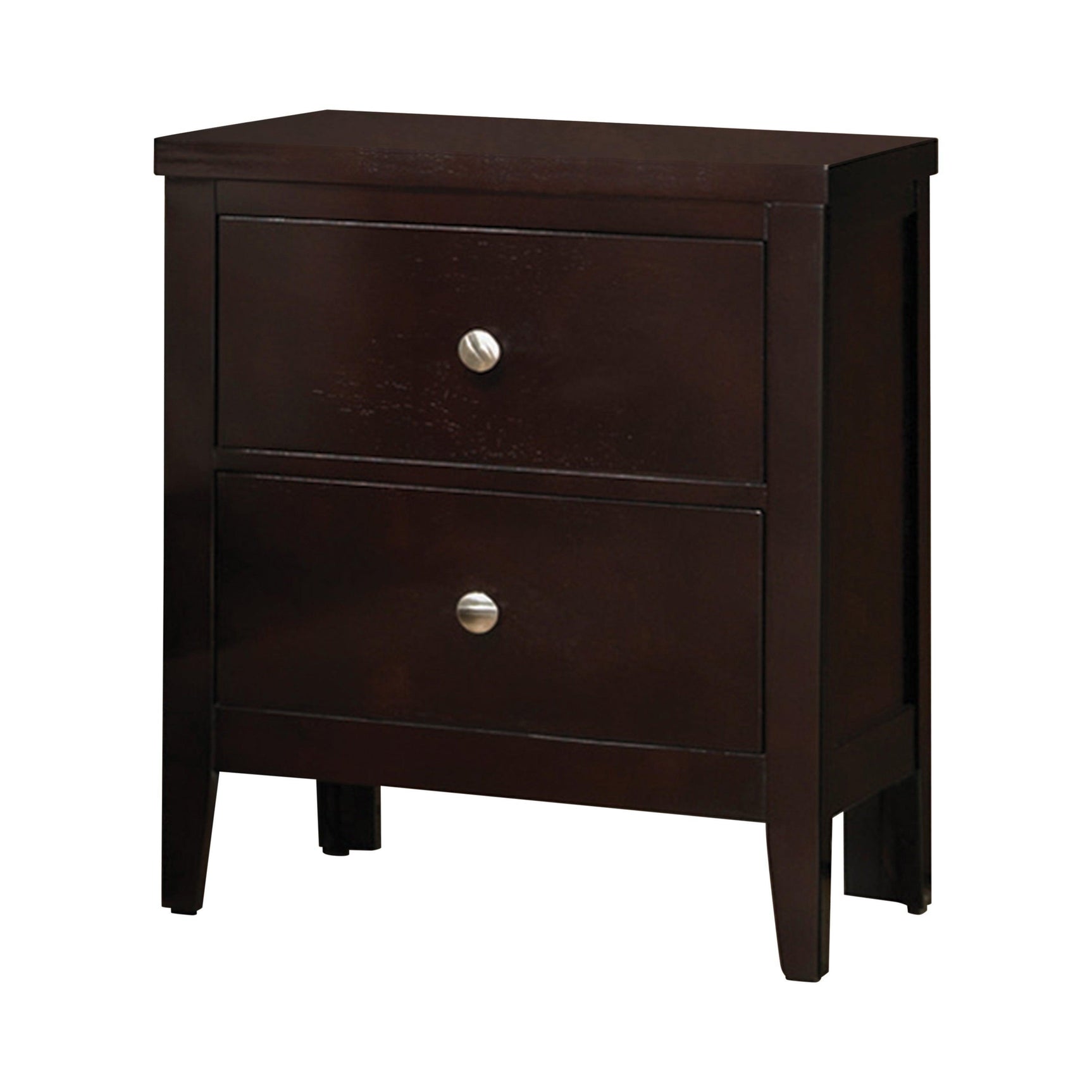 Carlton Queen Upholstered Bed Cappuccino And Black - Ella Furniture
