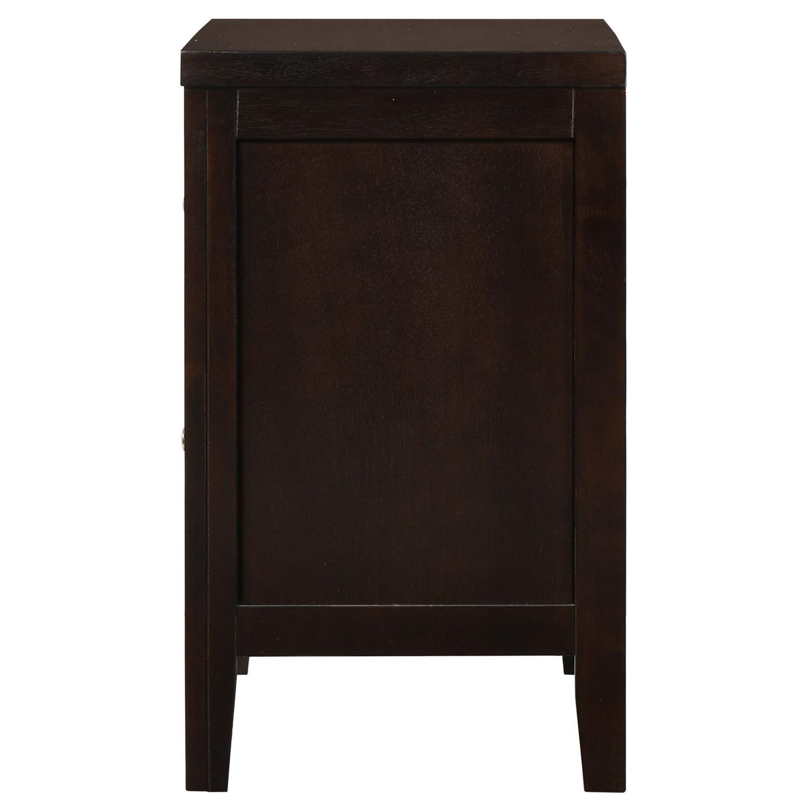 Carlton 2-Drawer Rectangular Nightstand Cappuccino - Ella Furniture