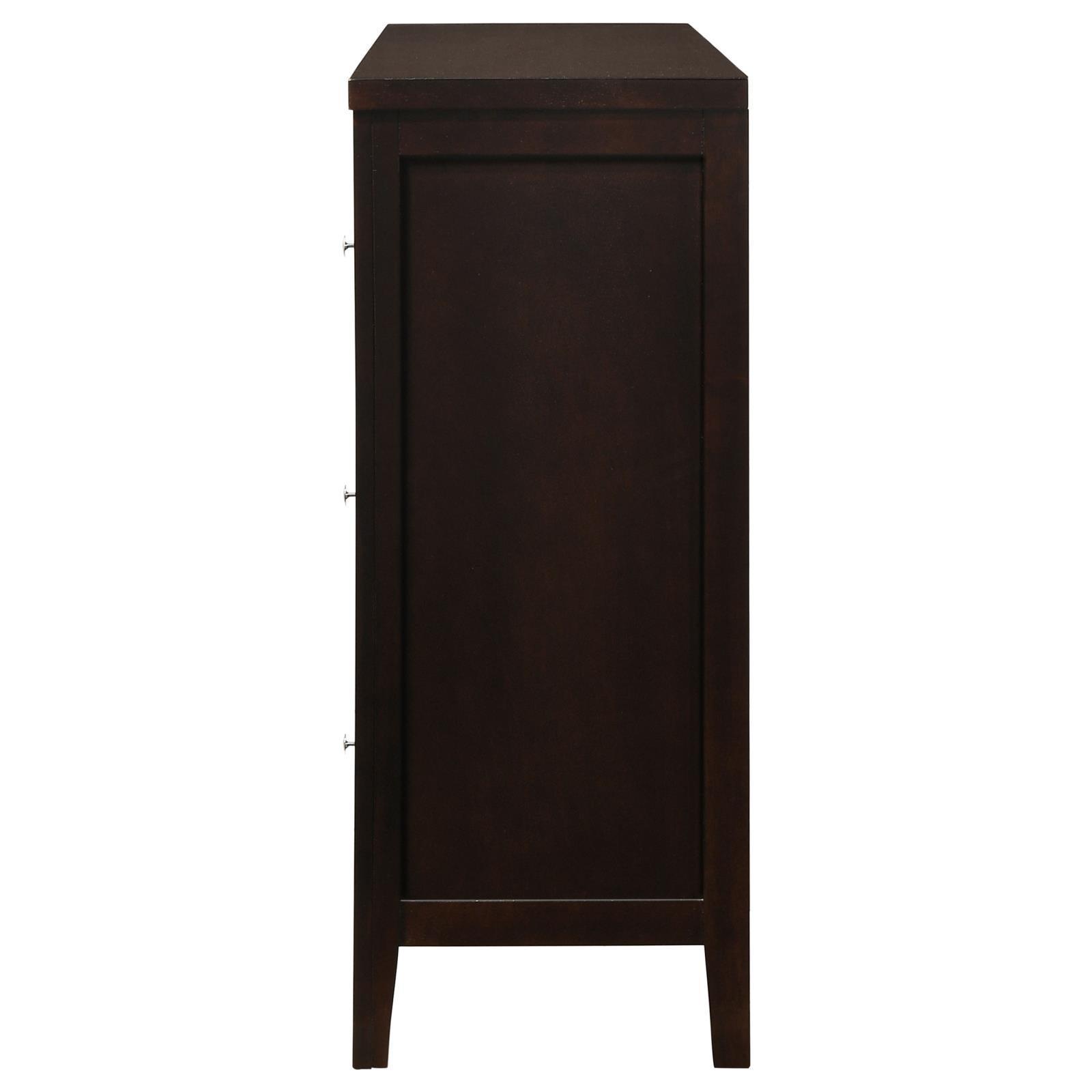 Carlton 6-Drawer Rectangular Dresser Cappuccino - Ella Furniture
