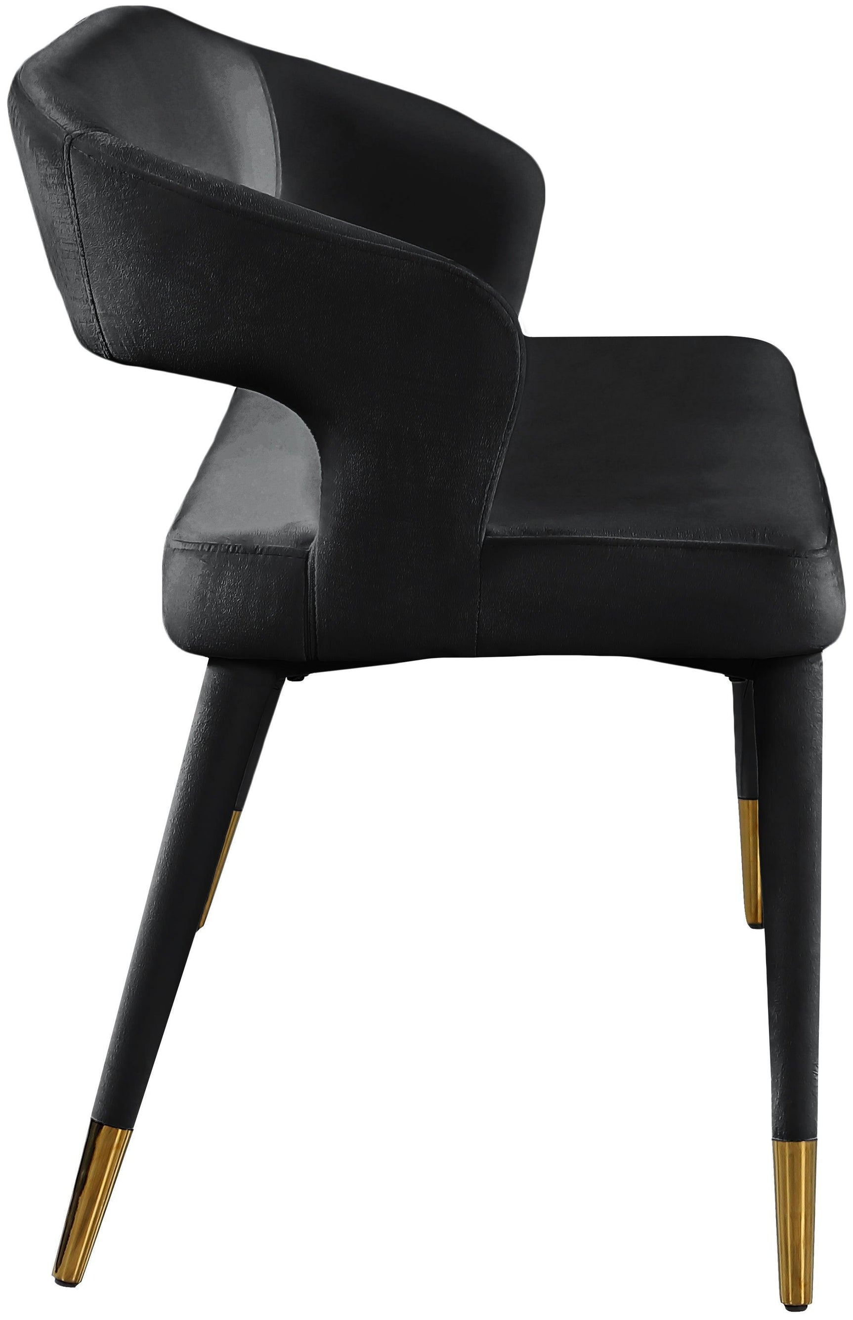 Destiny Black Velvet Bench - Ella Furniture