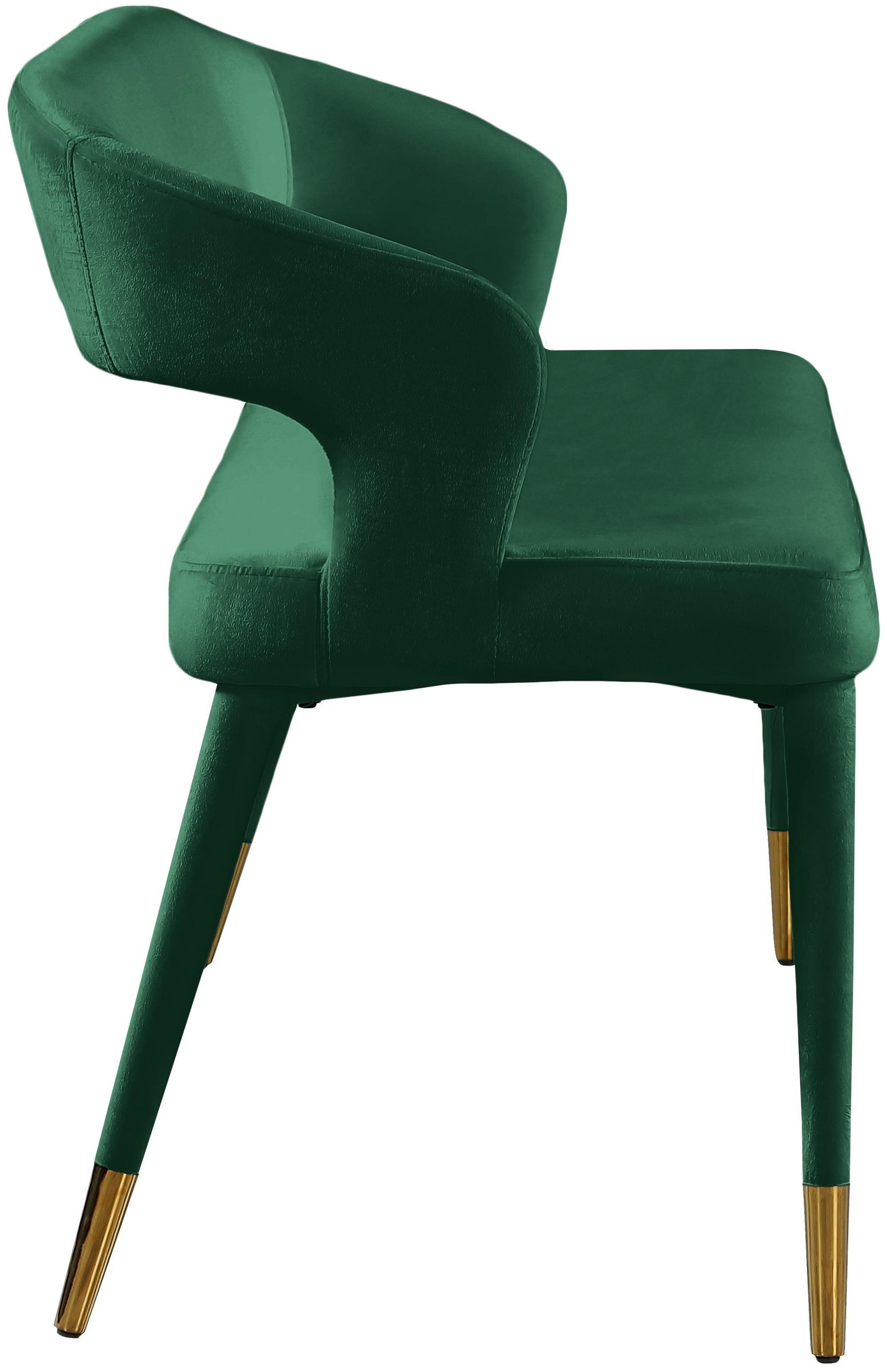 Destiny Green Velvet Bench - Ella Furniture