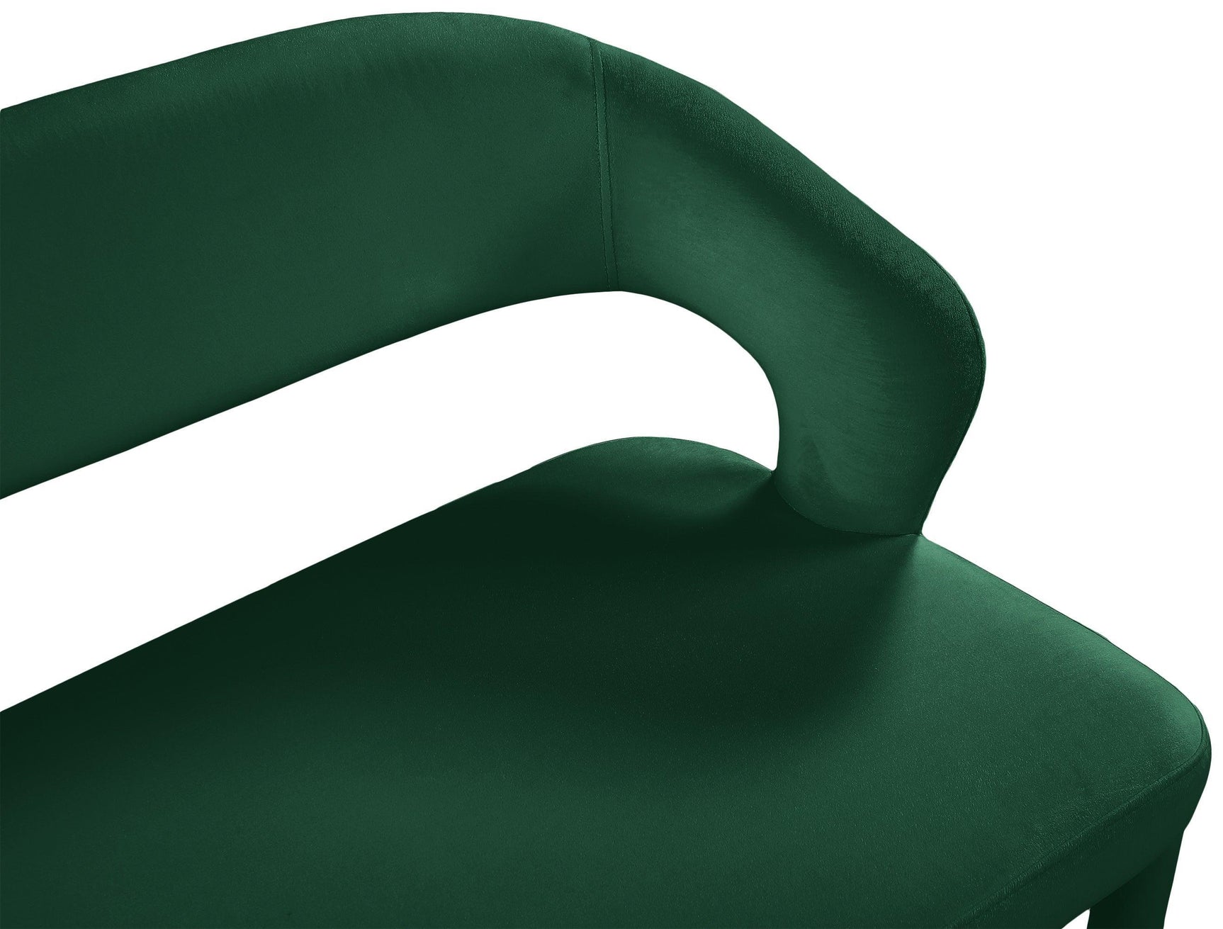 Destiny Green Velvet Bench - Ella Furniture