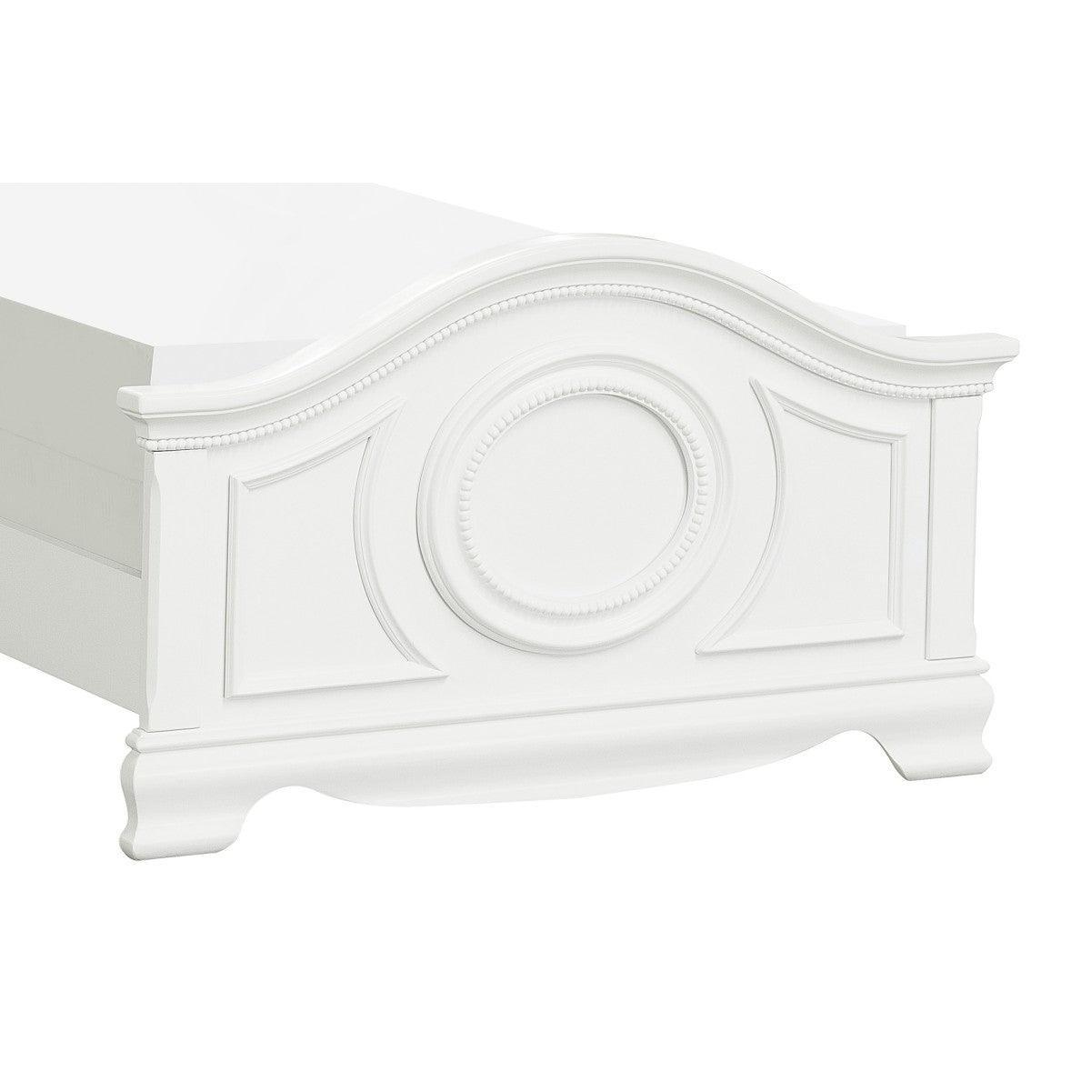 Lucida White Modern Contemporary Traditional Wood And Engineered Wood Twin Bed - Ella Furniture