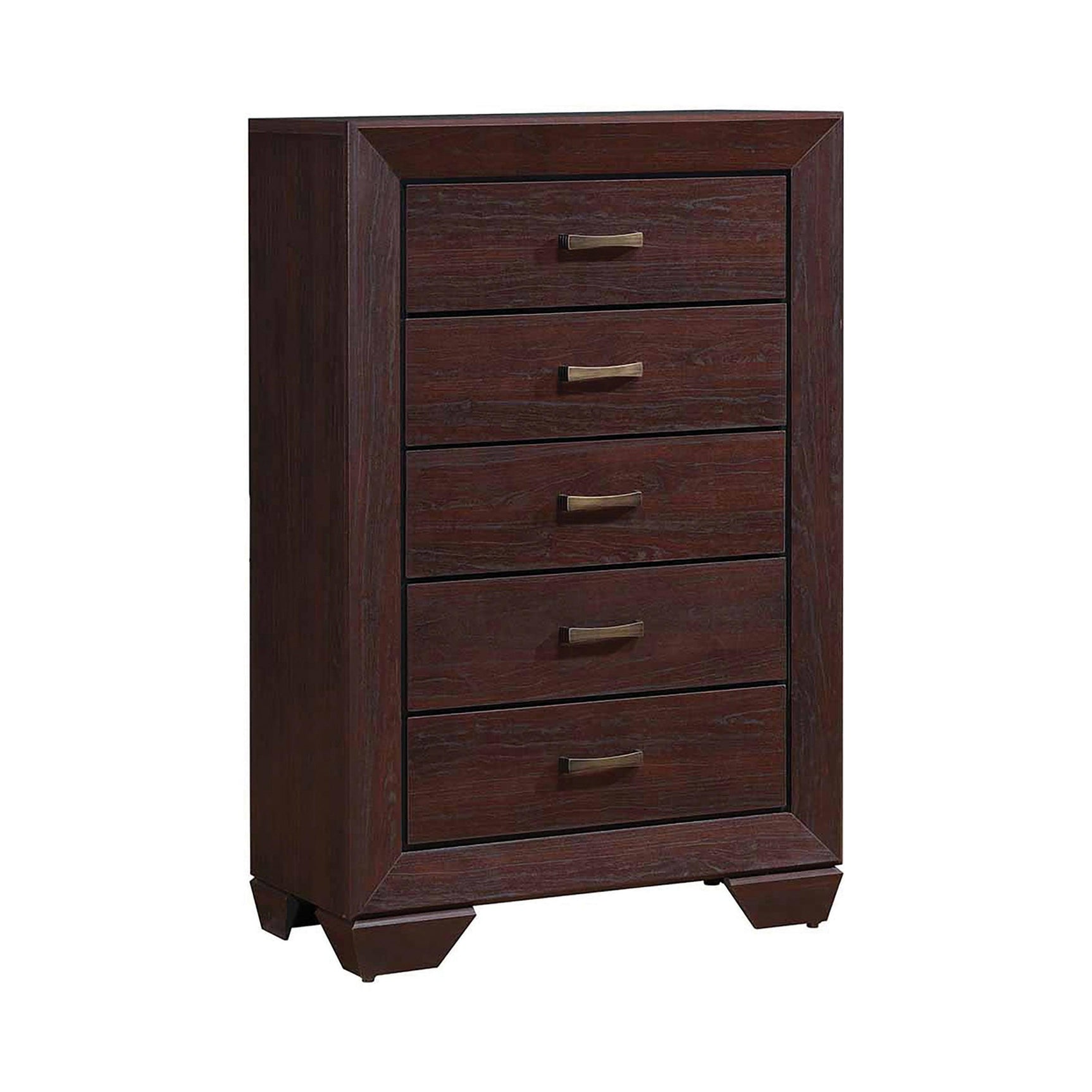 Kauffman Queen Storage Bed Dark Cocoa - Ella Furniture
