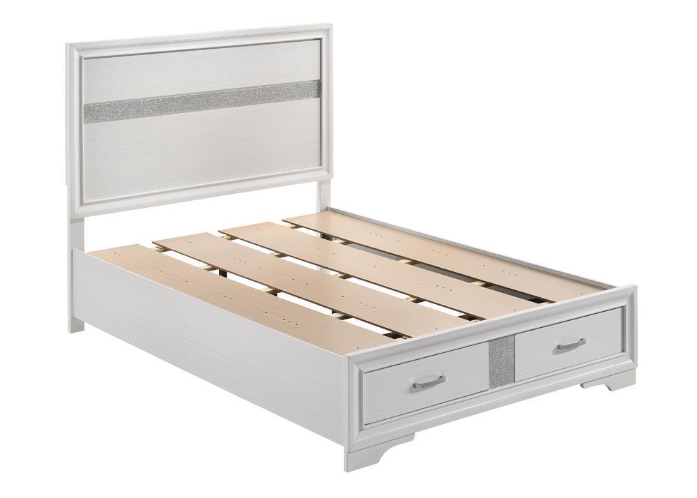 Miranda Full Storage Bed White - Ella Furniture