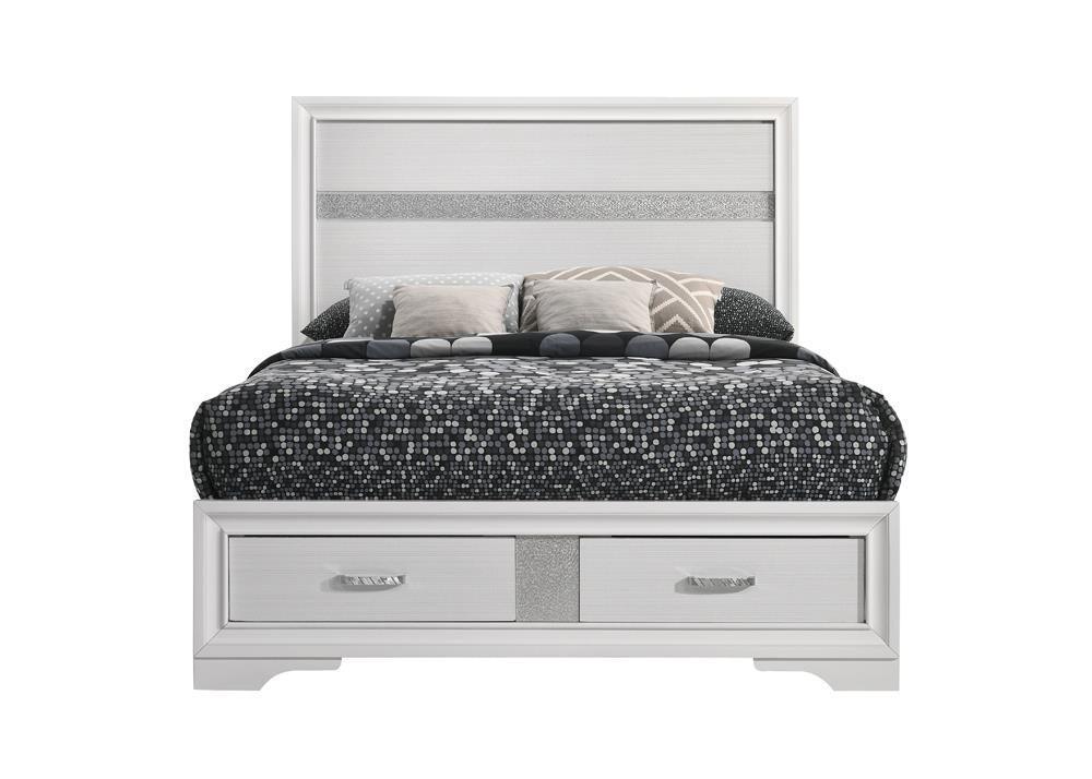 Miranda Full Storage Bed White - Ella Furniture