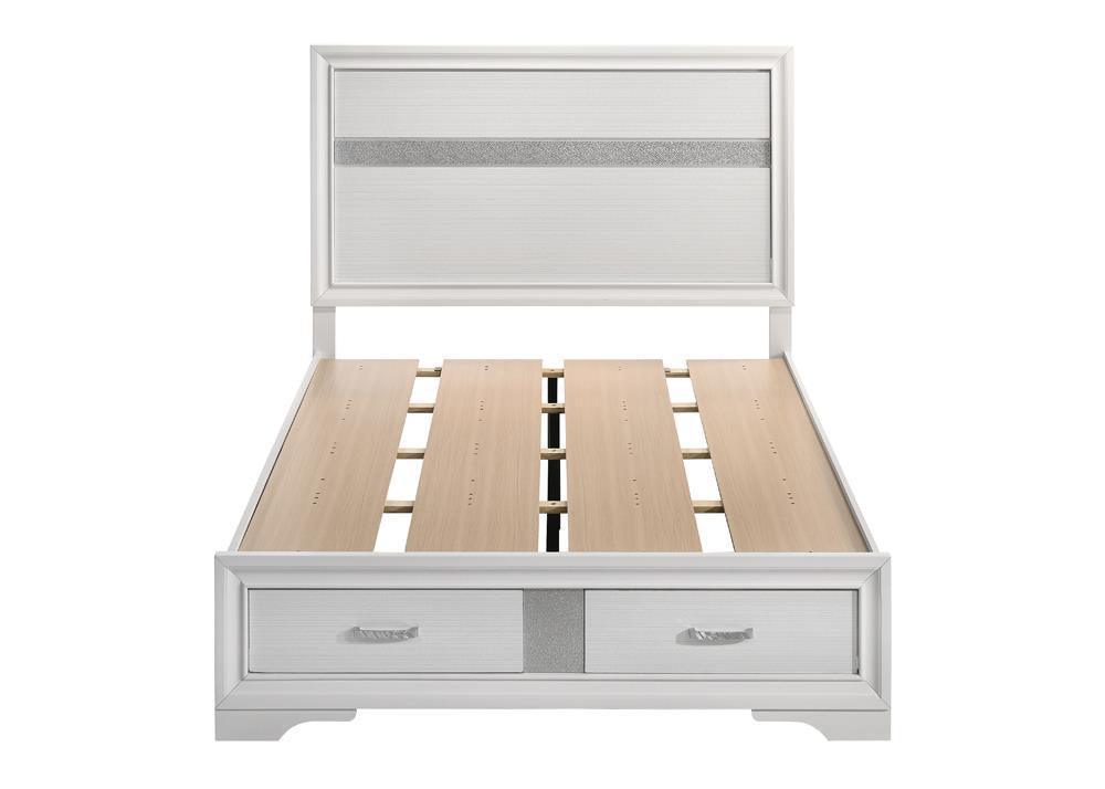 Miranda Full Storage Bed White - Ella Furniture