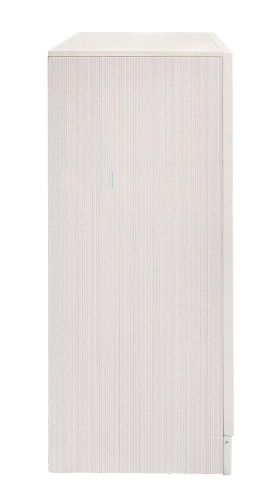 Miranda 7-Drawer Dresser White And Rhinestone - Ella Furniture