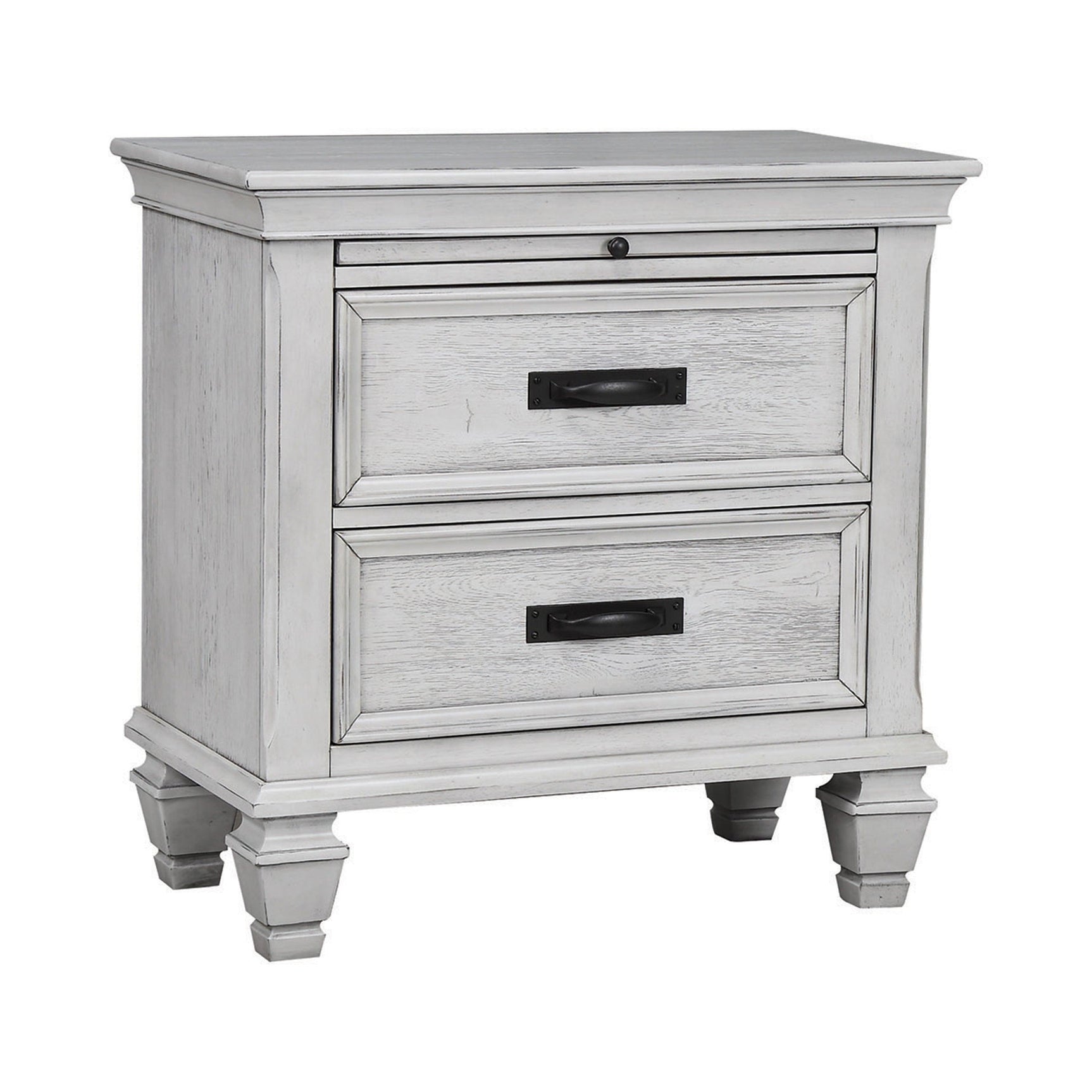 Franco Bench Brown And Antique White - Ella Furniture