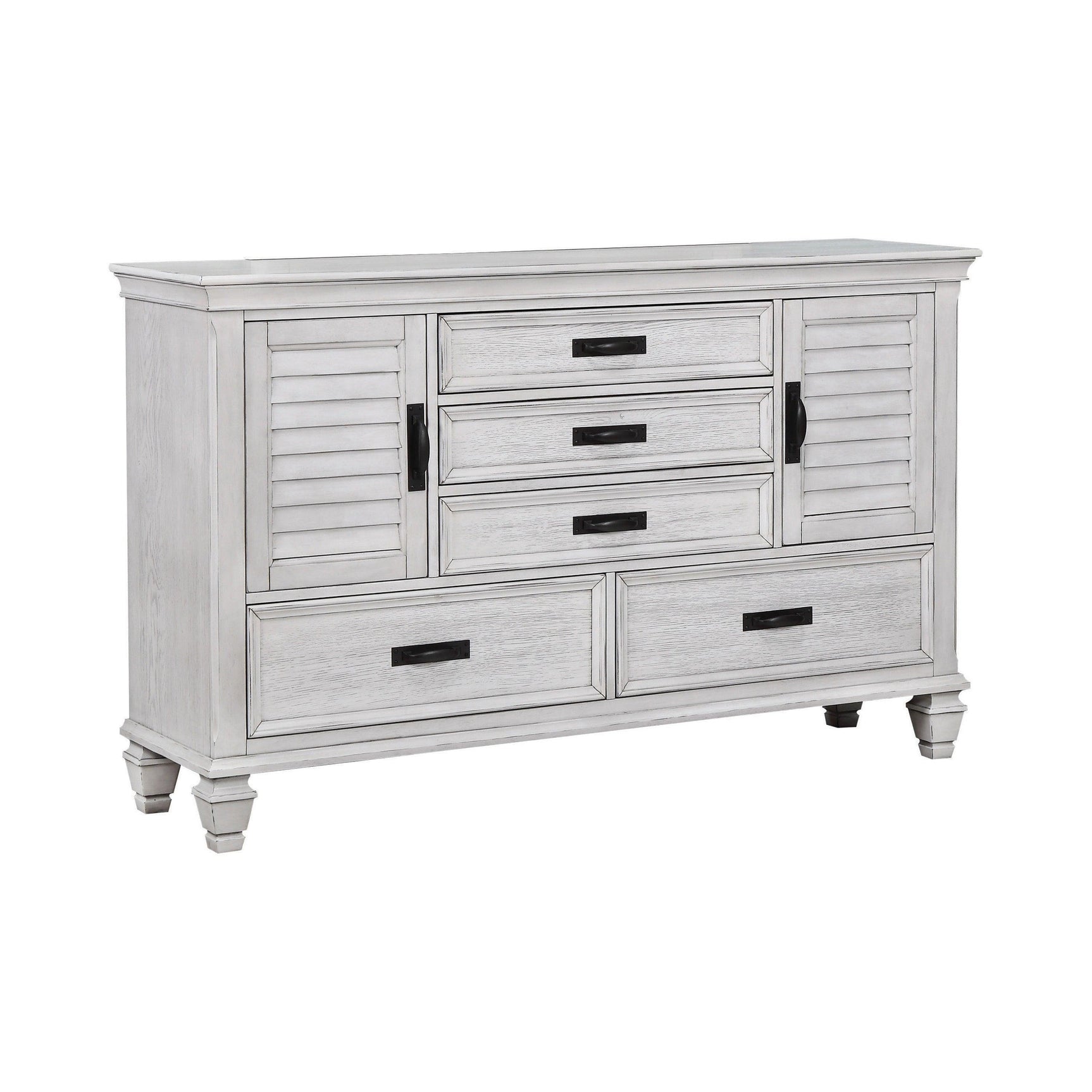 Franco 2-Drawer Nightstand Antique White - Ella Furniture