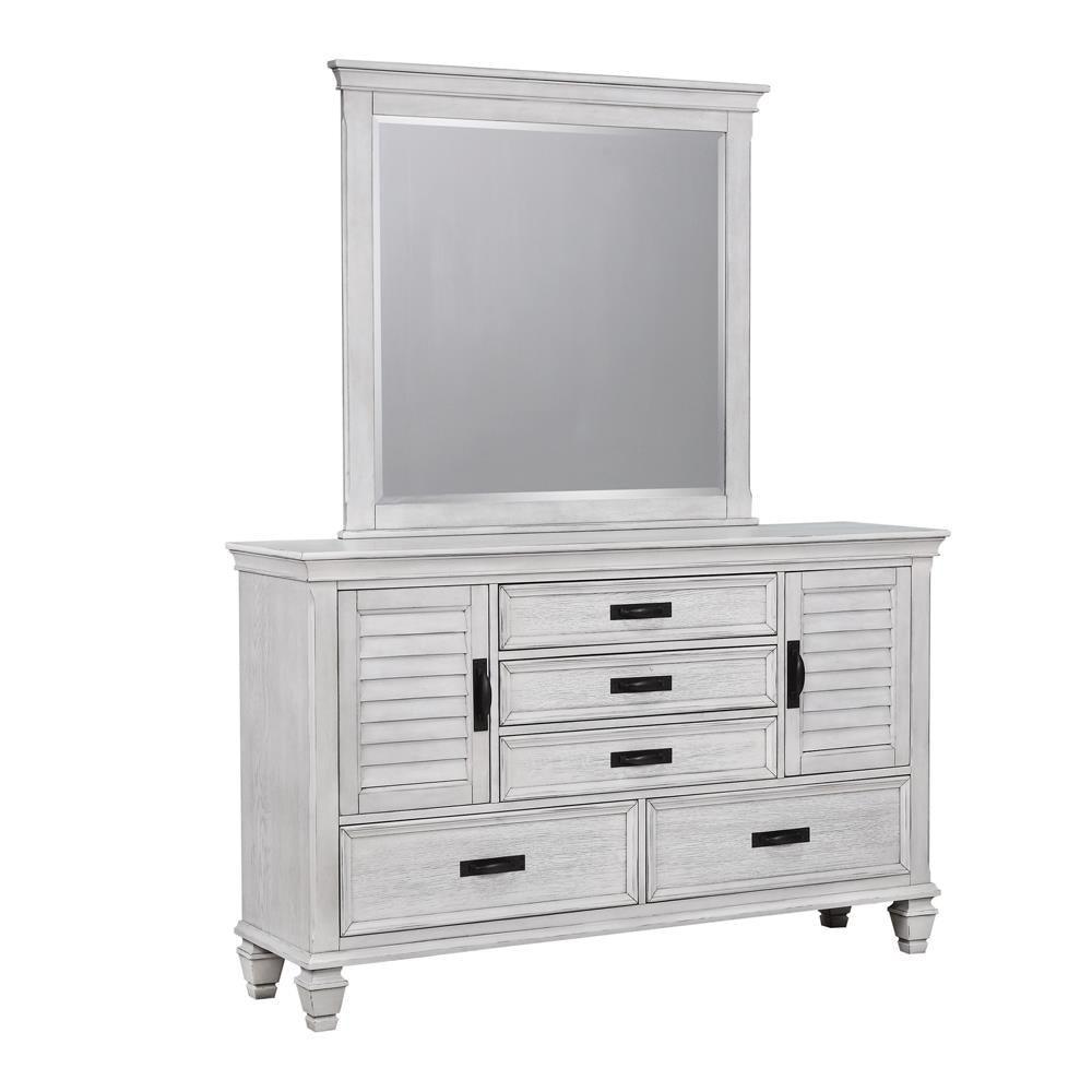 Franco 5-Drawer Dresser Antique White - Ella Furniture