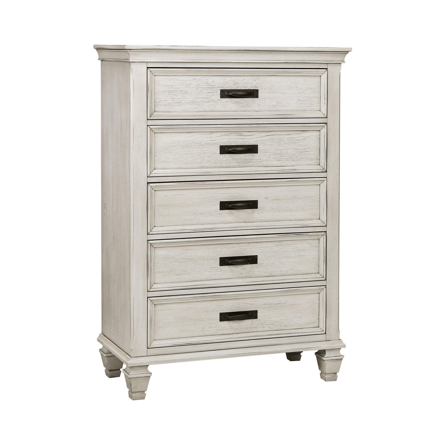 Franco 2-Drawer Nightstand Antique White - Ella Furniture