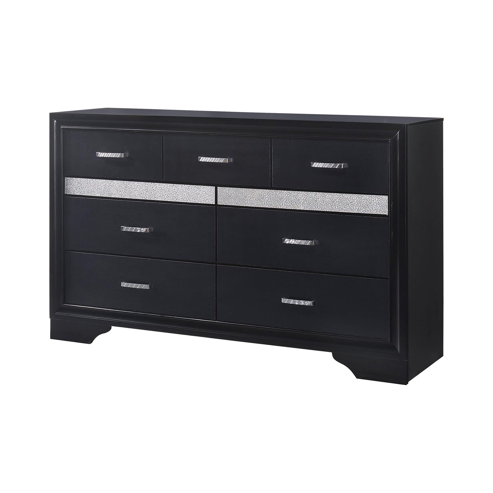 Miranda 2-Drawer Nightstand Tray Black - Ella Furniture