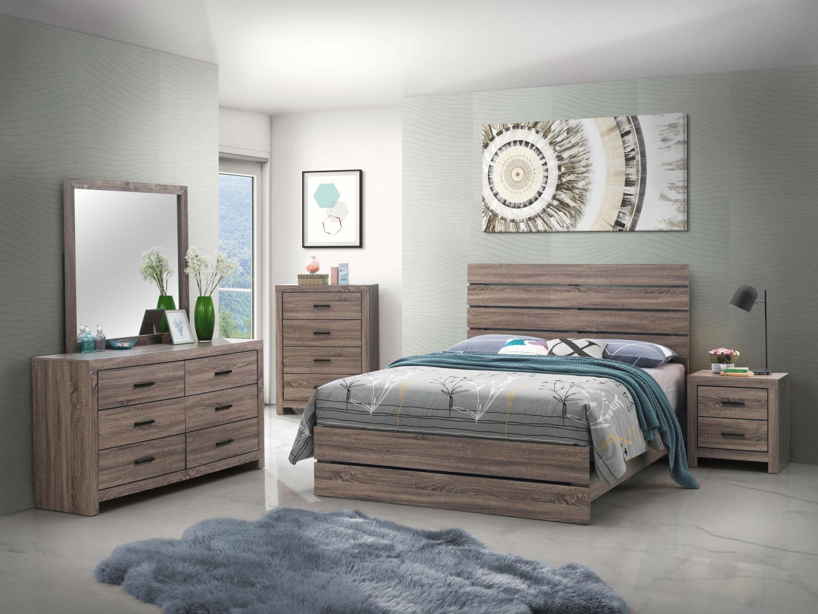 Brantford 2-Drawer Nightstand Barrel Oak - Ella Furniture