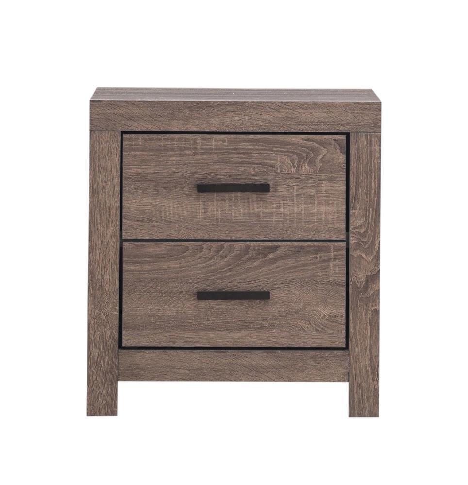 Brantford 2-Drawer Nightstand Barrel Oak - Ella Furniture