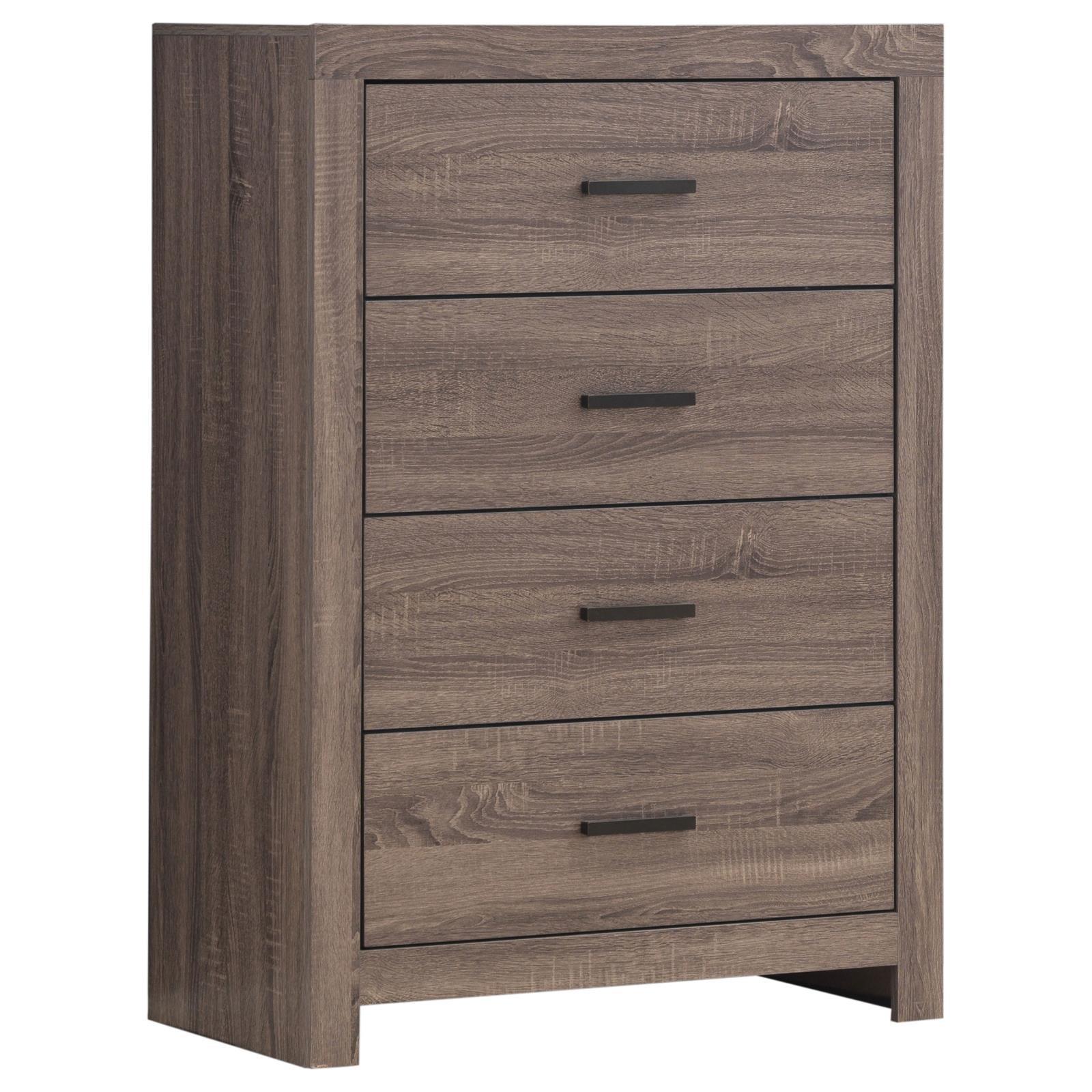 Brantford 4-Drawer Chest Barrel Oak - Ella Furniture