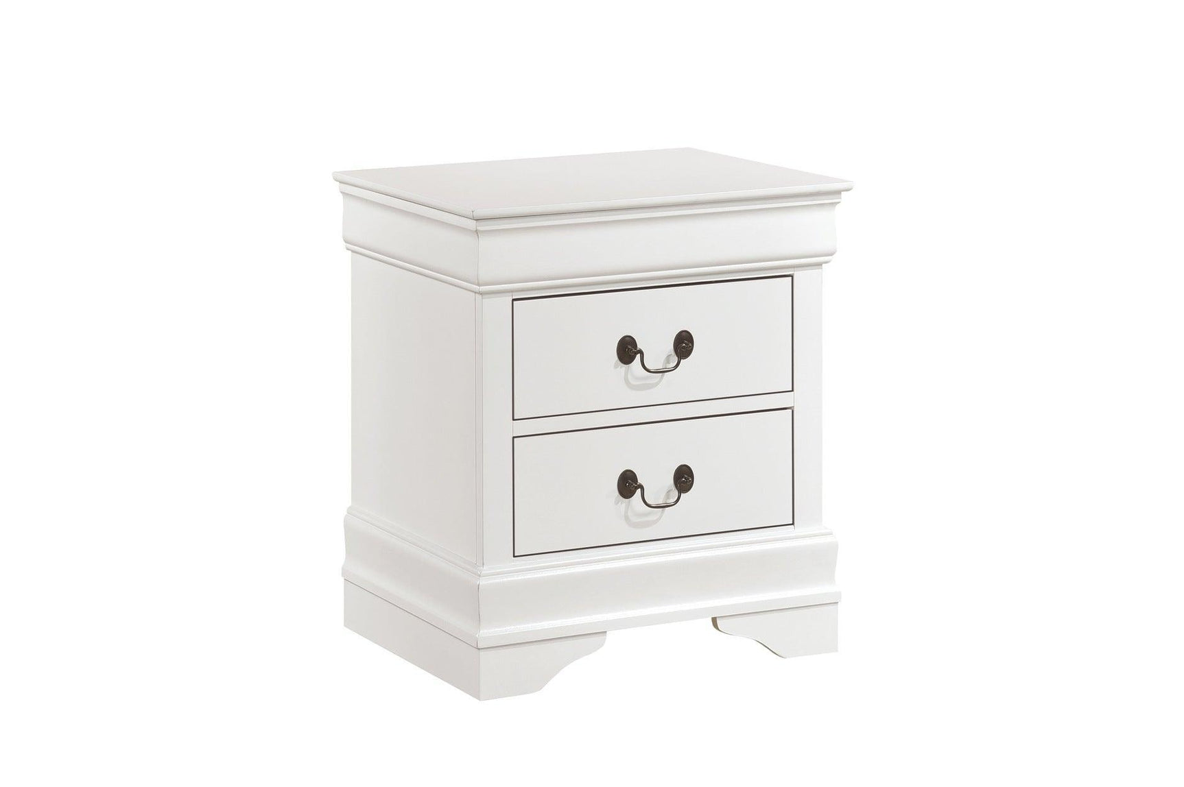 Mayville White Modern Traditional Okume Veneer Engineered Wood Sleigh Bedroom Set - Ella Furniture