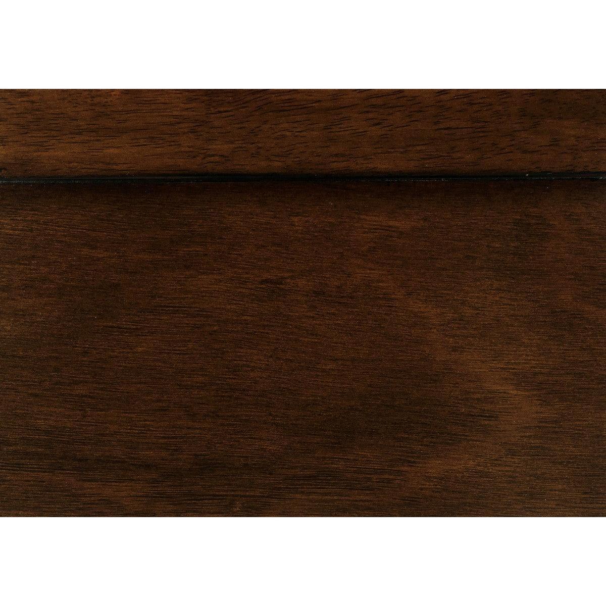 Mayville Brown Cherry Modern Traditional Okume Veneer Wood And Engineered Wood King Panel Bed - Ella Furniture