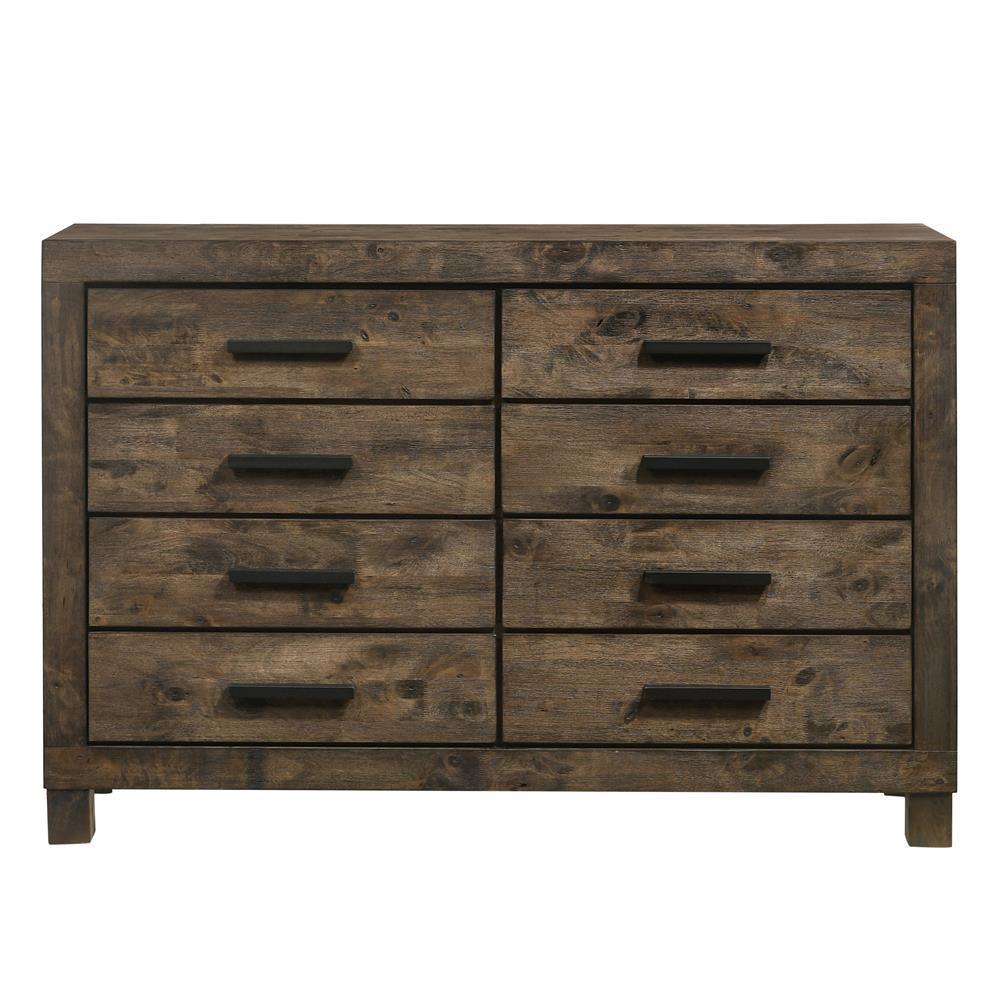 Woodmont 8-Drawer Dresser Rustic Golden Brown - Ella Furniture