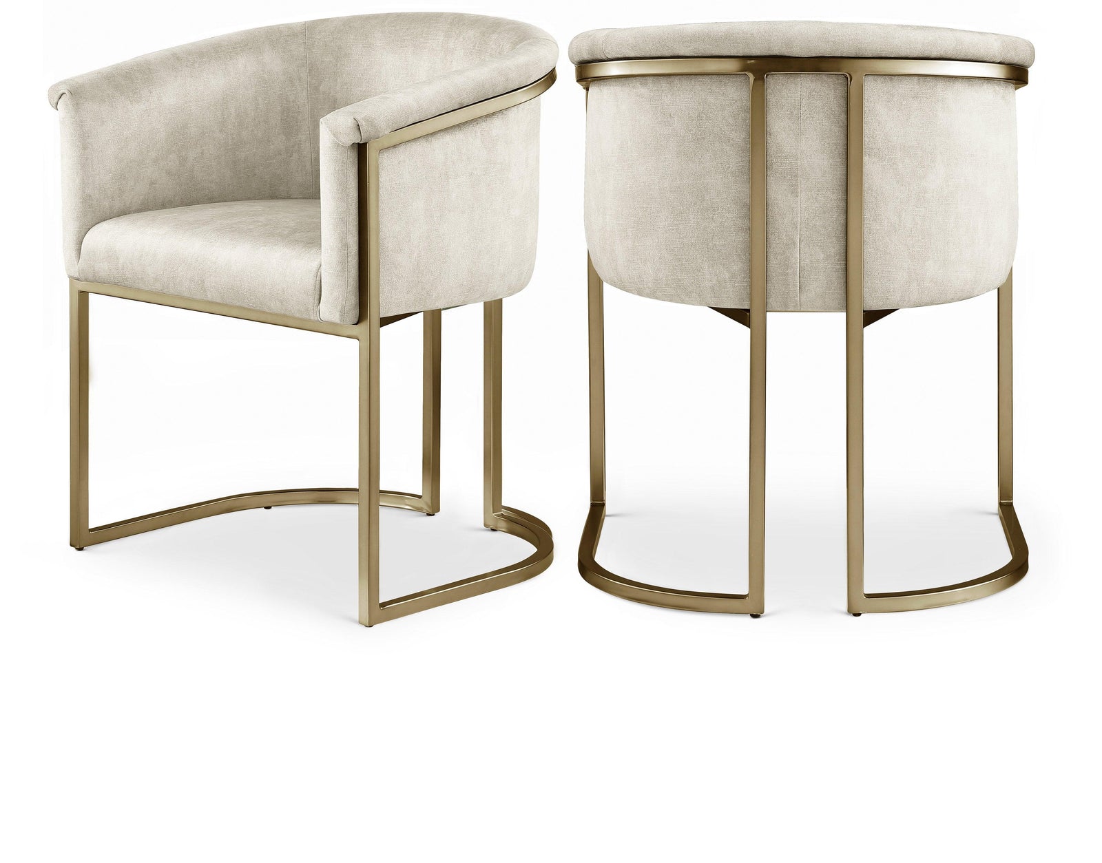 Tierra Cream Velvet Dining Chair - Ella Furniture