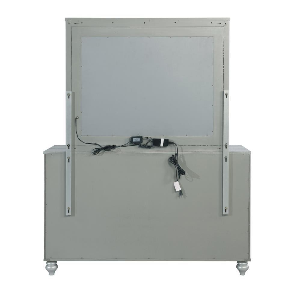 Gunnison 6-Drawer Dresser Silver Metallic - Ella Furniture