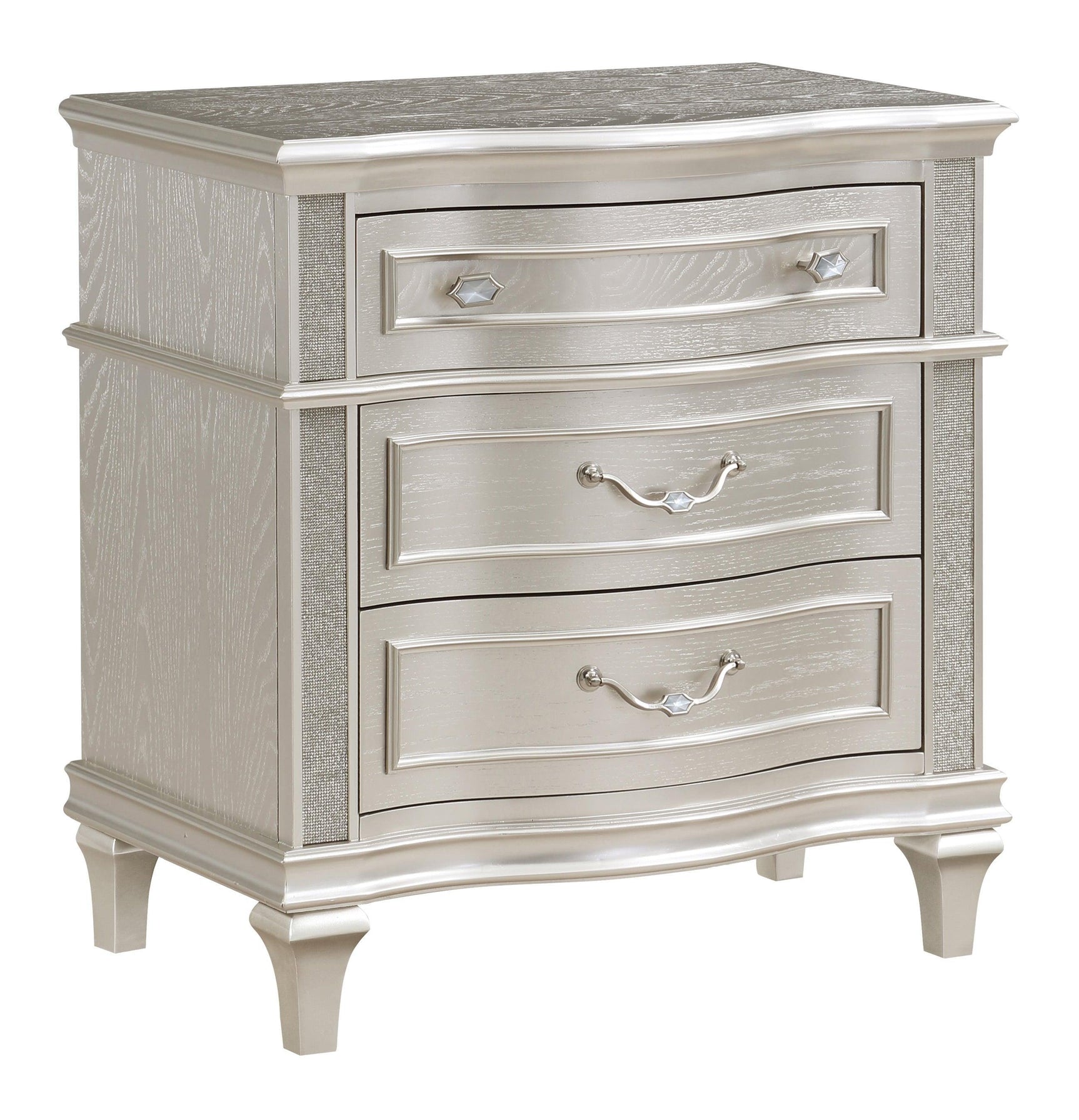 Evangeline 9-Drawer Dresser Silver Oak - Ella Furniture