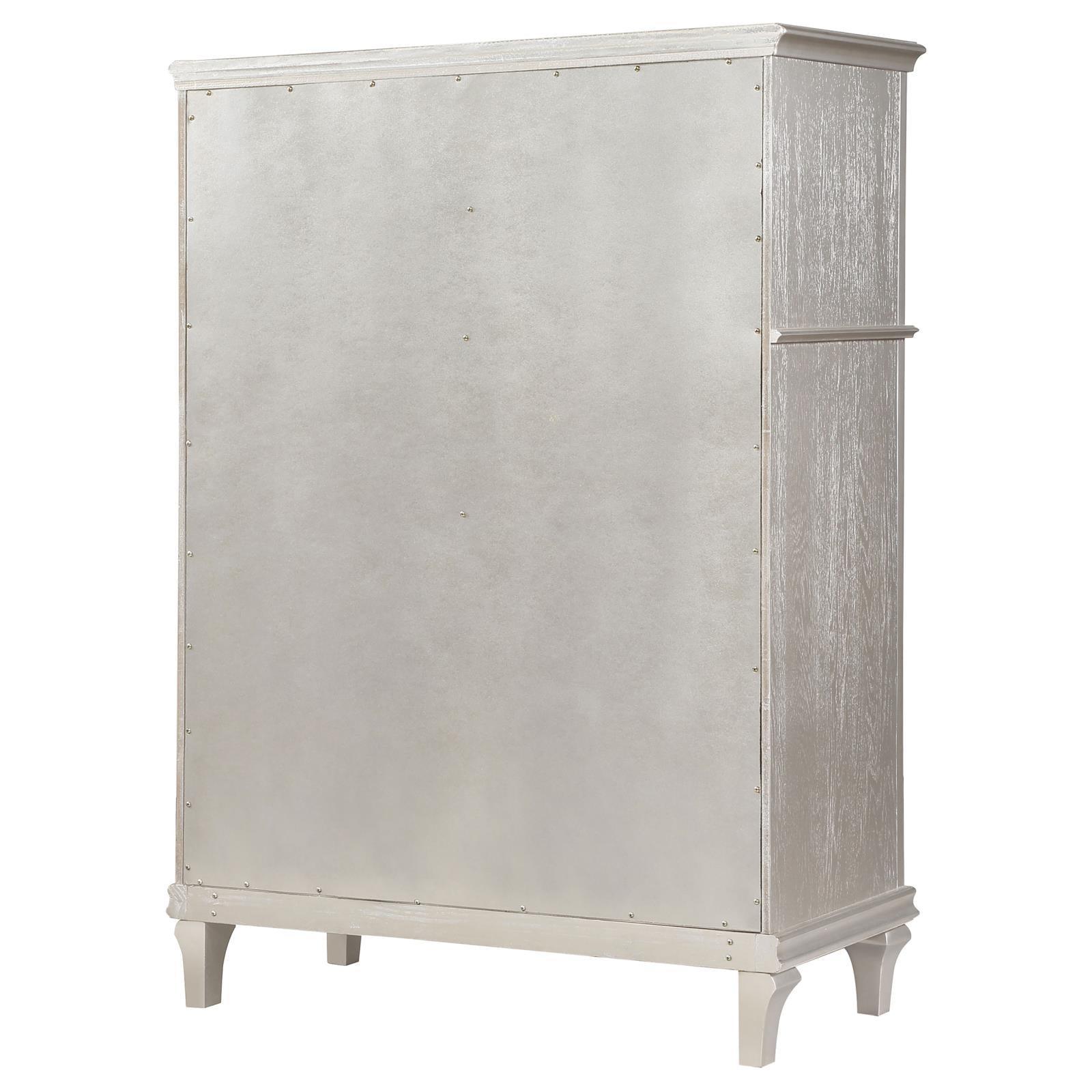 Evangeline 6-Drawer Chest Silver Oak - Ella Furniture