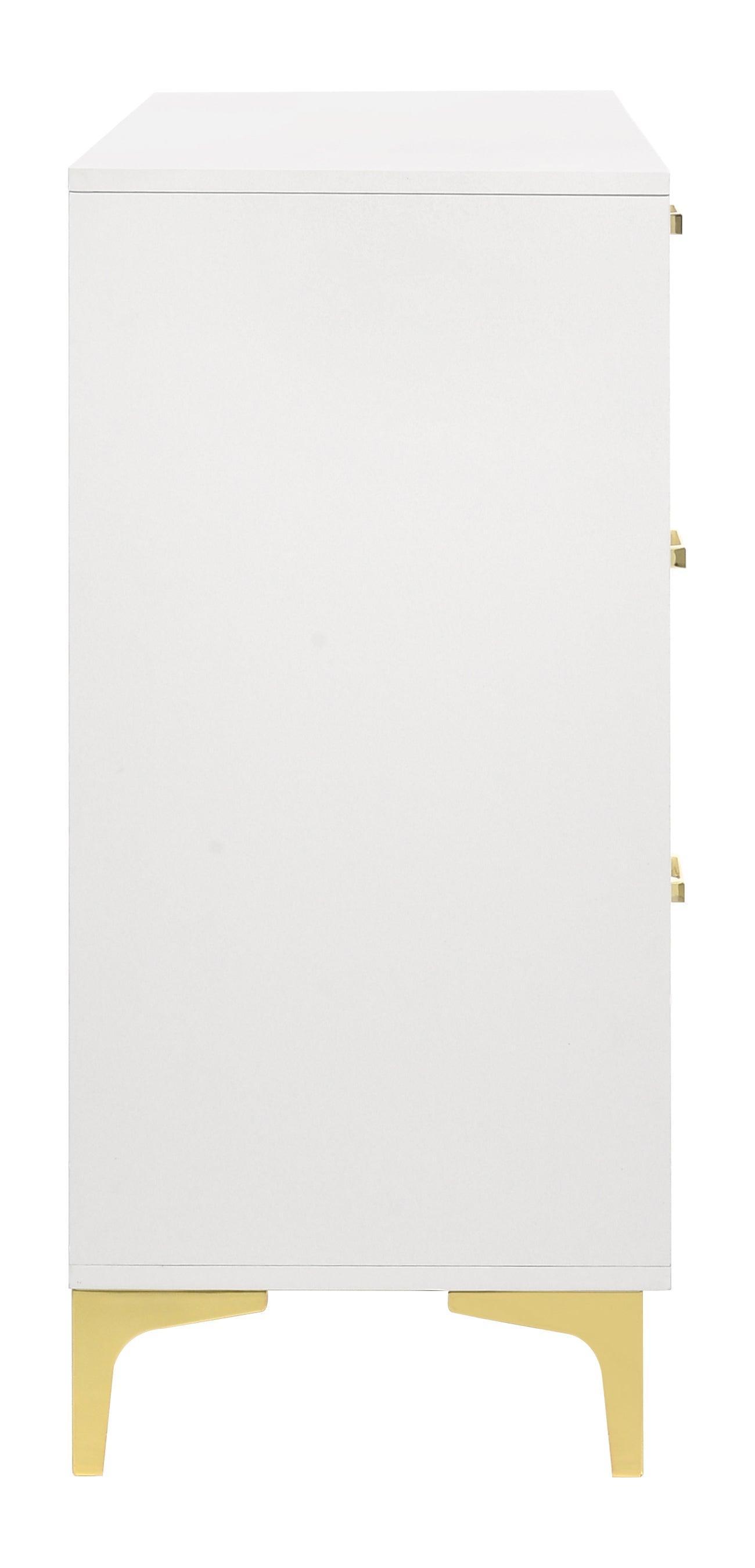 Kendall 6-Drawer Dresser White - Ella Furniture