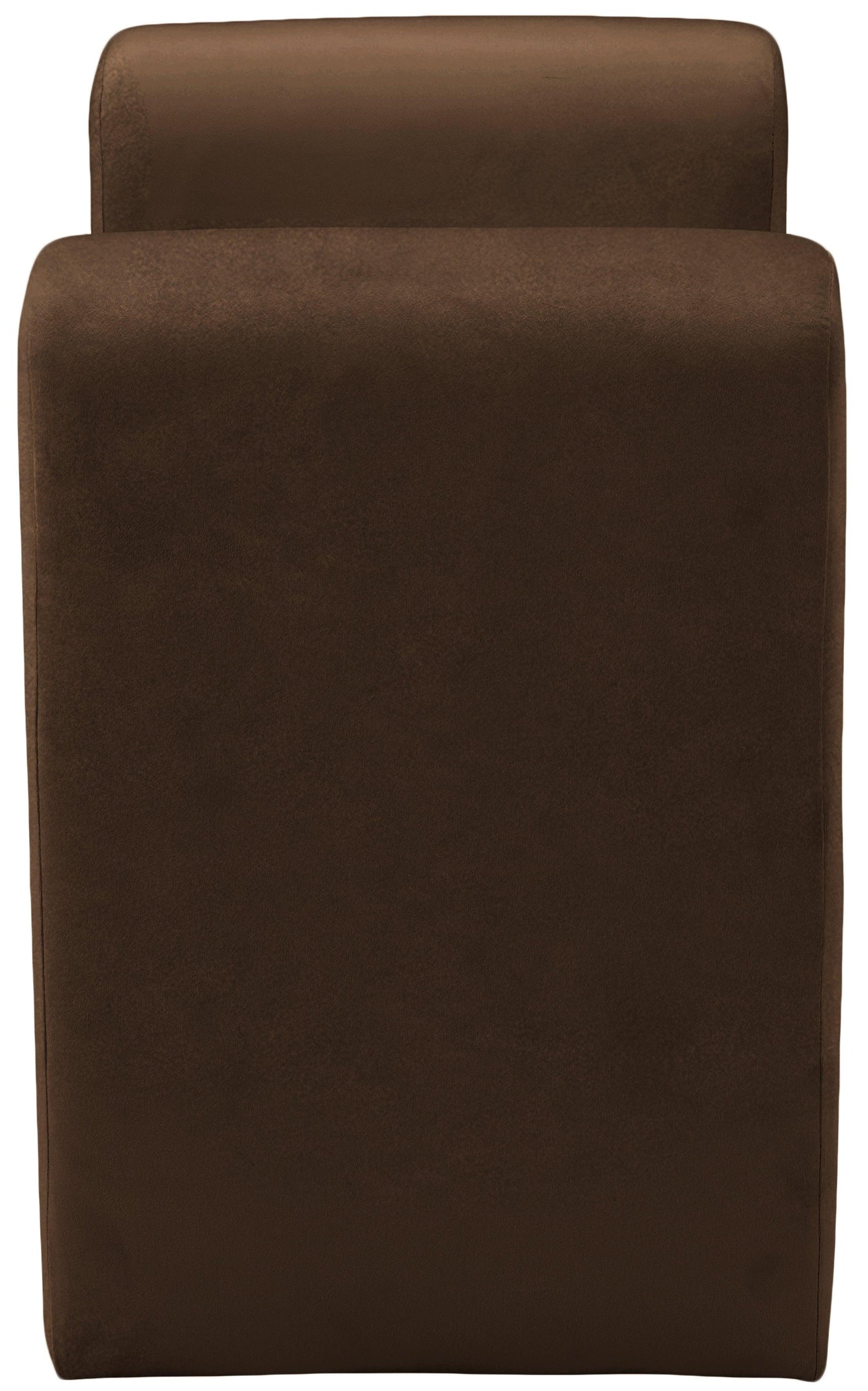 Sloan Brown Velvet 31.5" Bench - Ella Furniture
