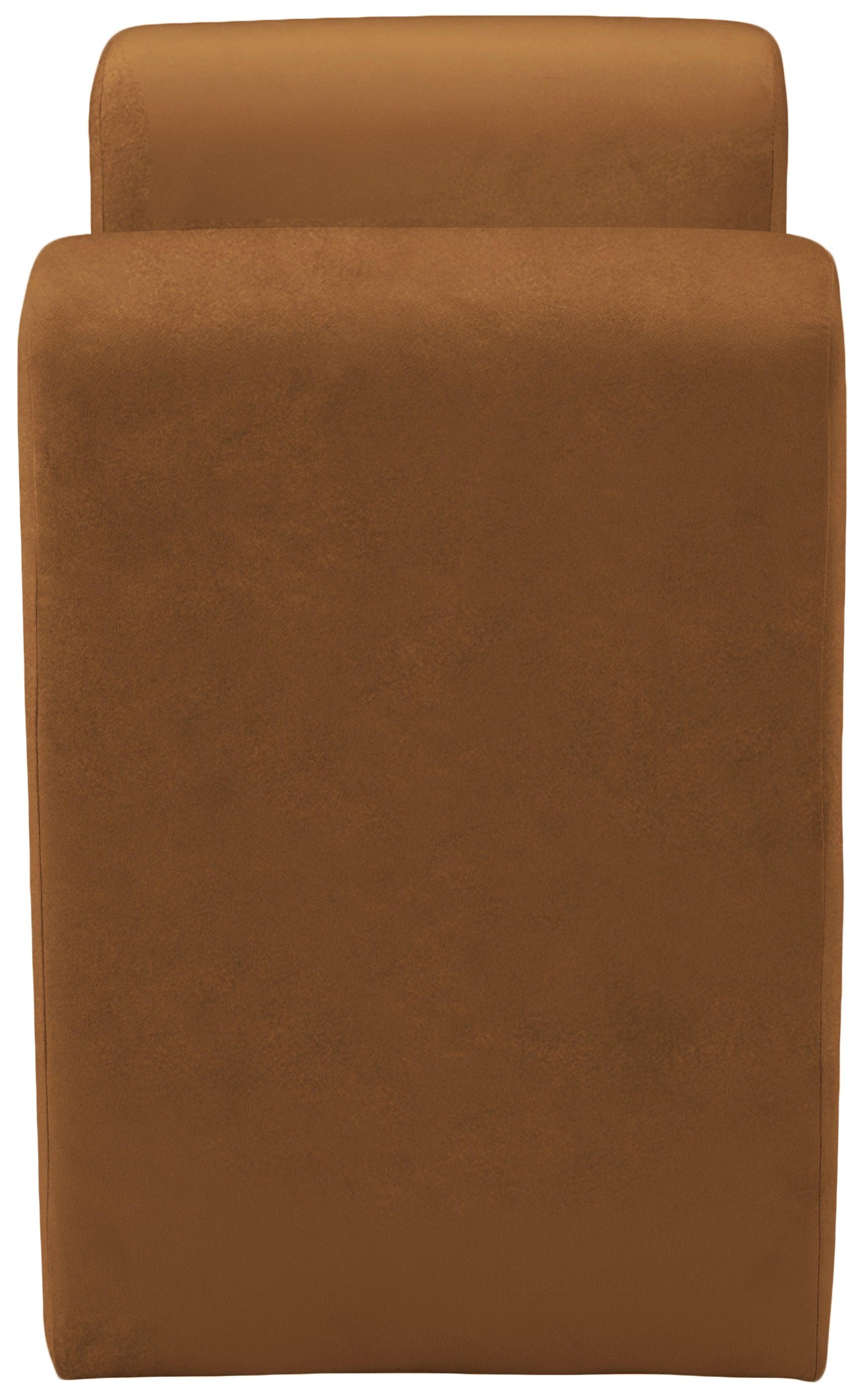 Sloan Saddle Velvet 31.5" Bench - Ella Furniture